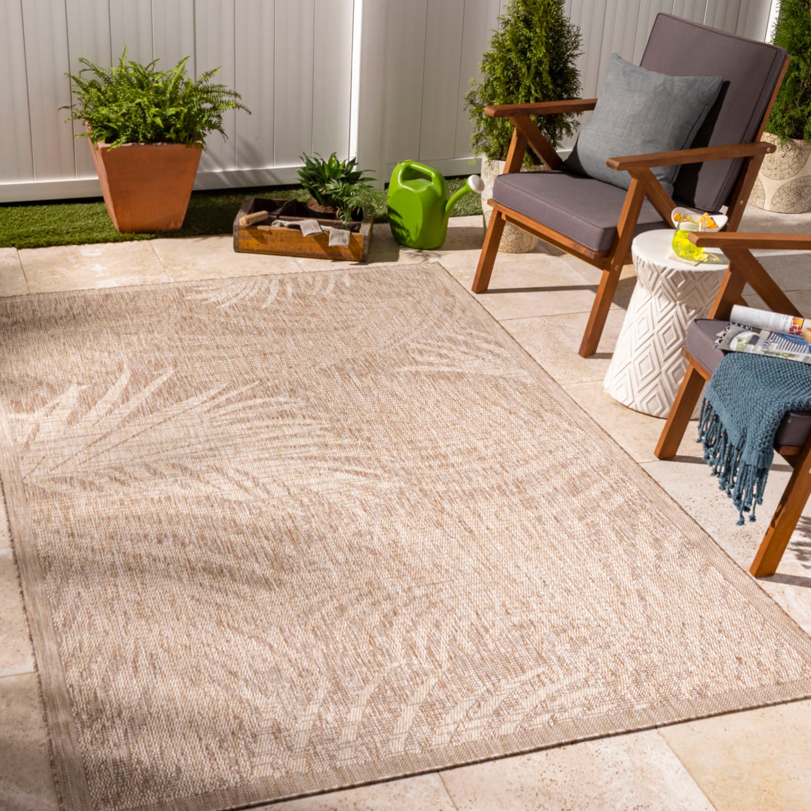 Teppich »Coastal 2382«, rechteckig, Teppich In- /Outdoor Boho Jute-Optik, Balkon,...