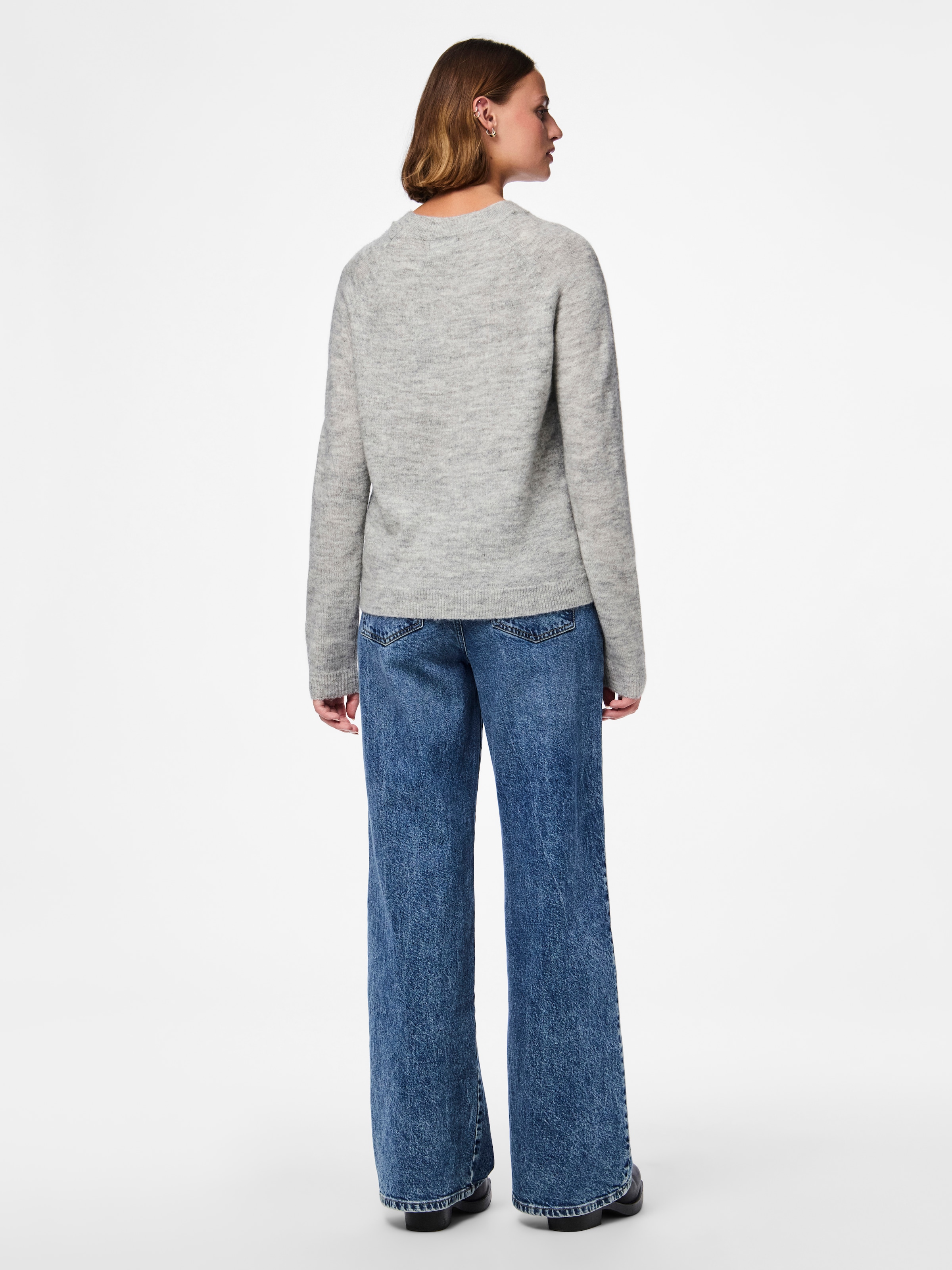 pieces Strickpullover »PCJULIANA LS O-NECK KNIT NOOS BC«