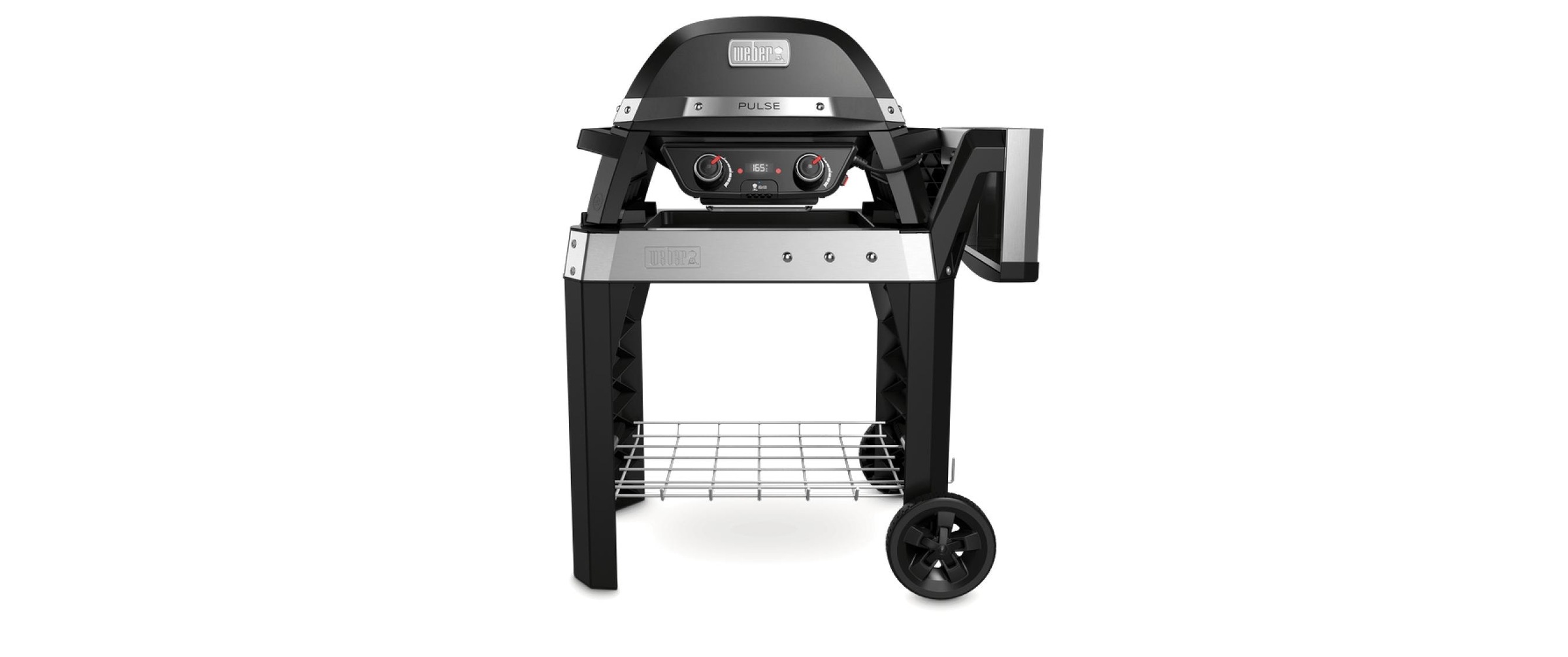 Weber Holzkohlegrill »PULSE 2000 Black mit Rollwagen«