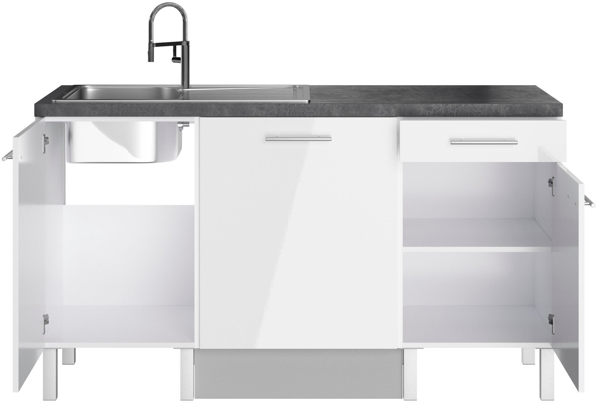 OPTIFIT Pantryküche »Lilly«, Breite 160 cm, wahlweise mit E-Geräten