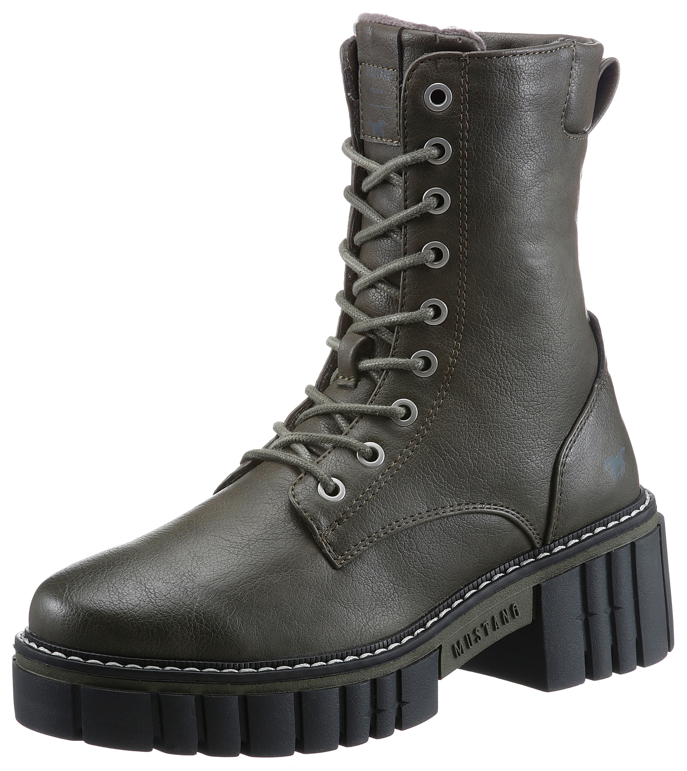 Mustang Shoes Schnürboots, mit Profilsohle
