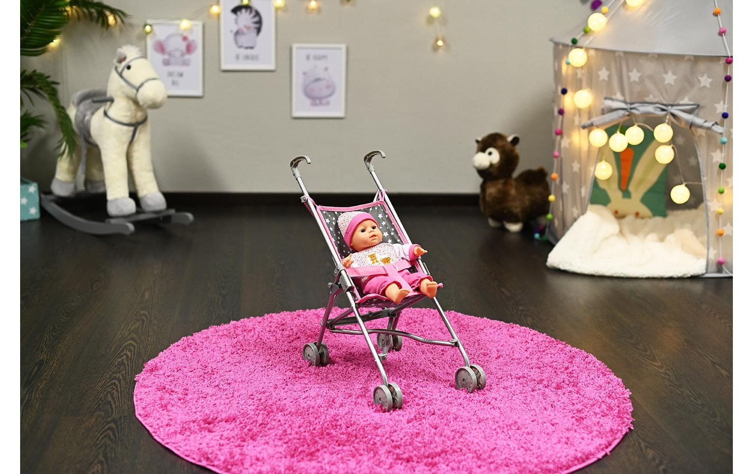 Knorrtoys® Puppenbuggy »Puppenbuggy Sim - star grey«