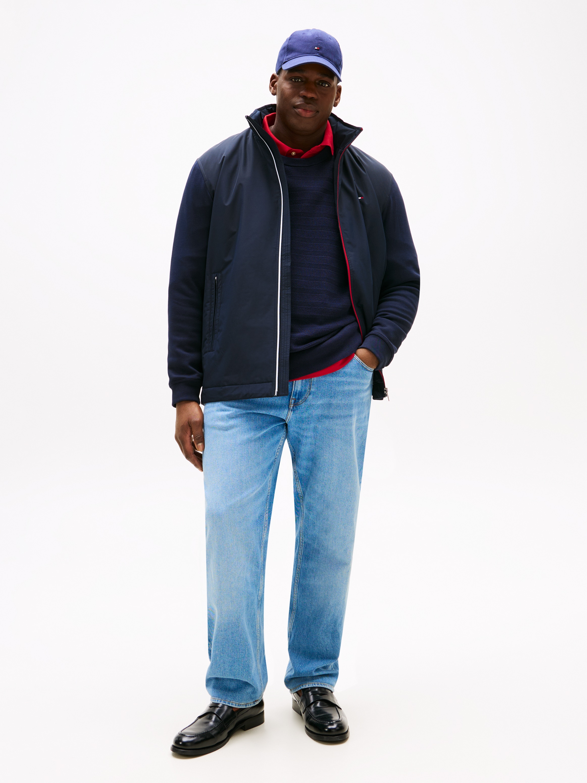 Tommy Hilfiger Big & Tall Outdoorjacke »BT-MIX MEDIA HARRINGTON-B«, ohne Kapuze, Grosse Grössen
