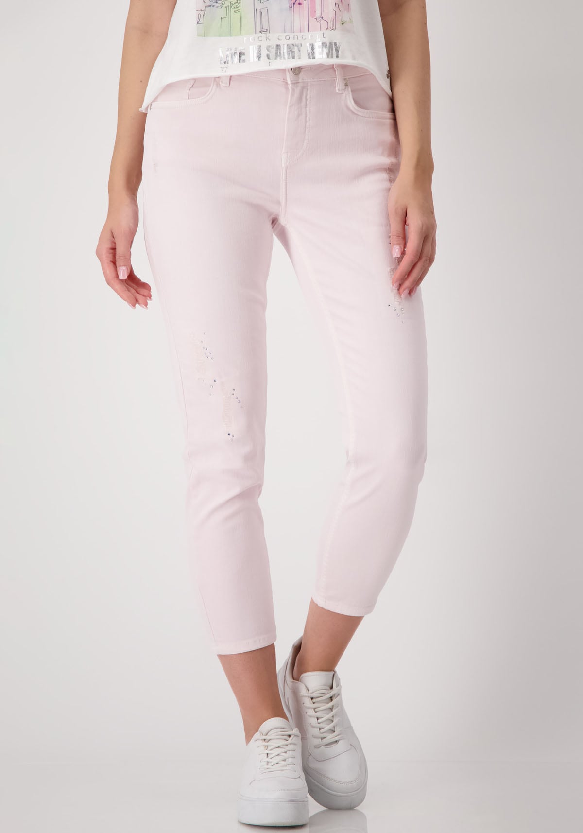 5-Pocket-Hose, mit Glitzernieten