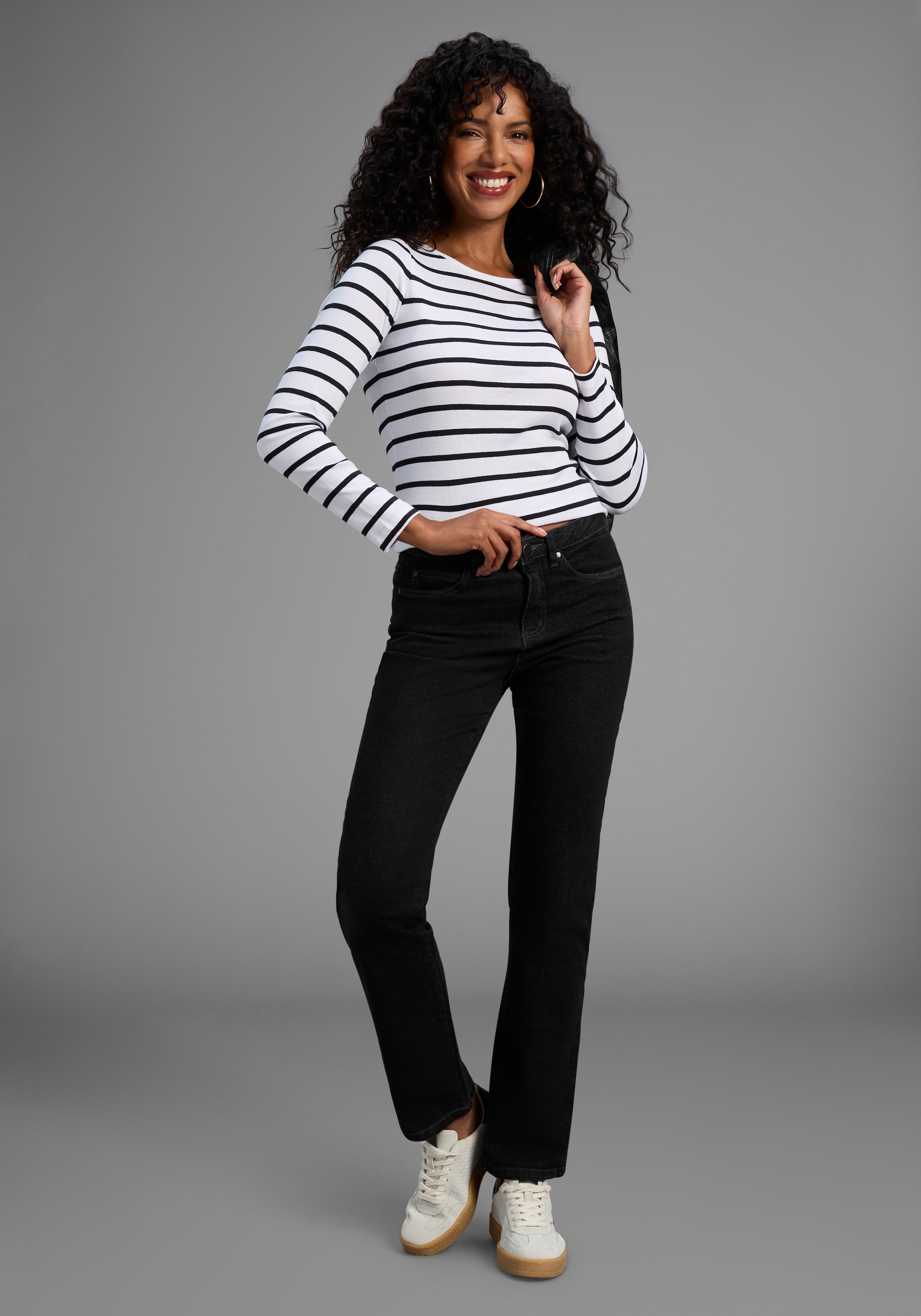 Arizona Gerade Jeans »Comfort-Fit«, High Waist