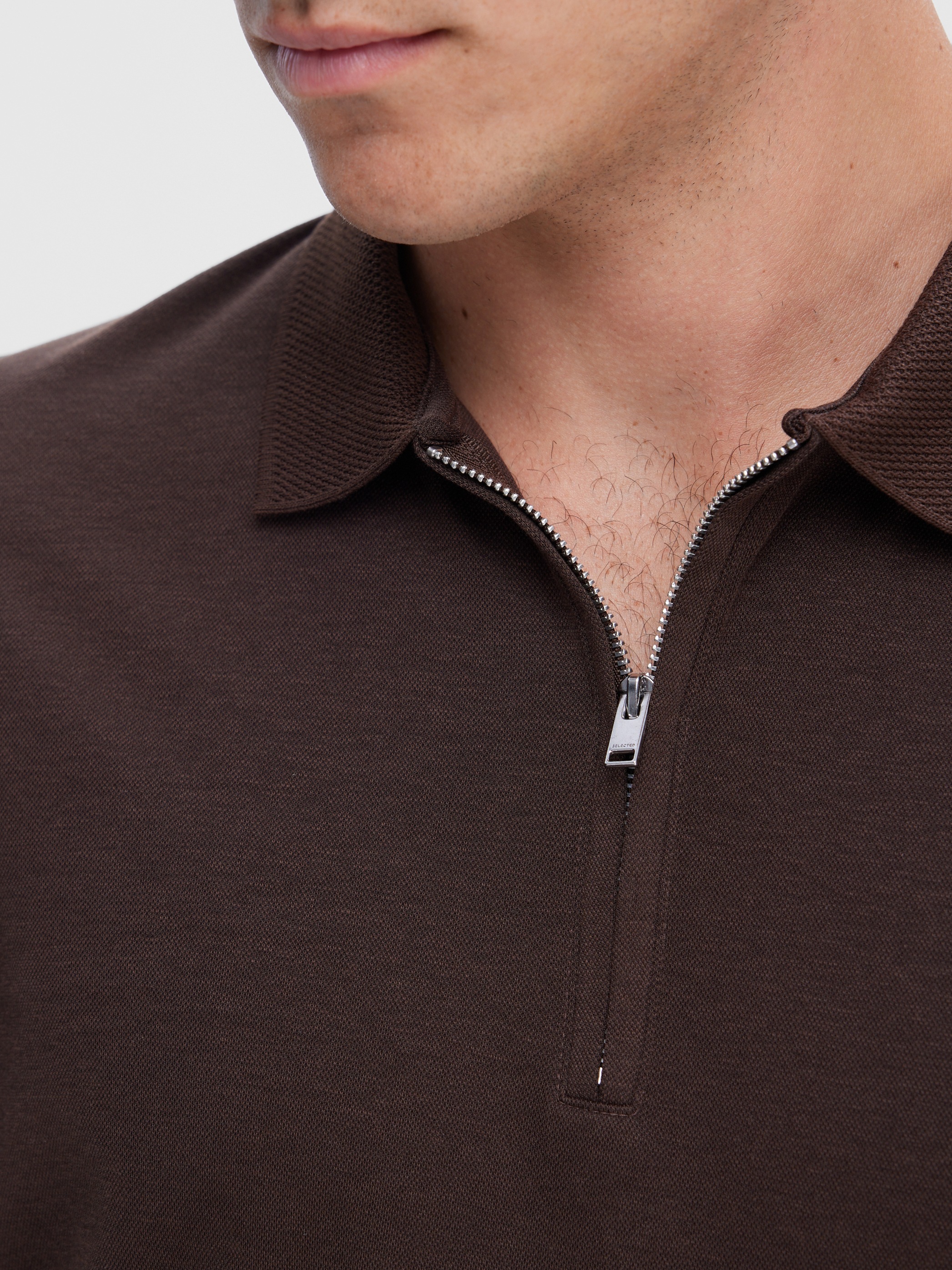 SELECTED HOMME Poloshirt »SLHFAVE ZIP SS POLO NOOS«