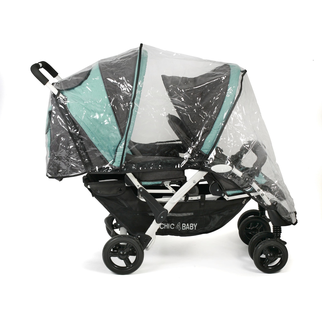 CHIC4BABY Geschwisterwagen »Duo, melange mint«