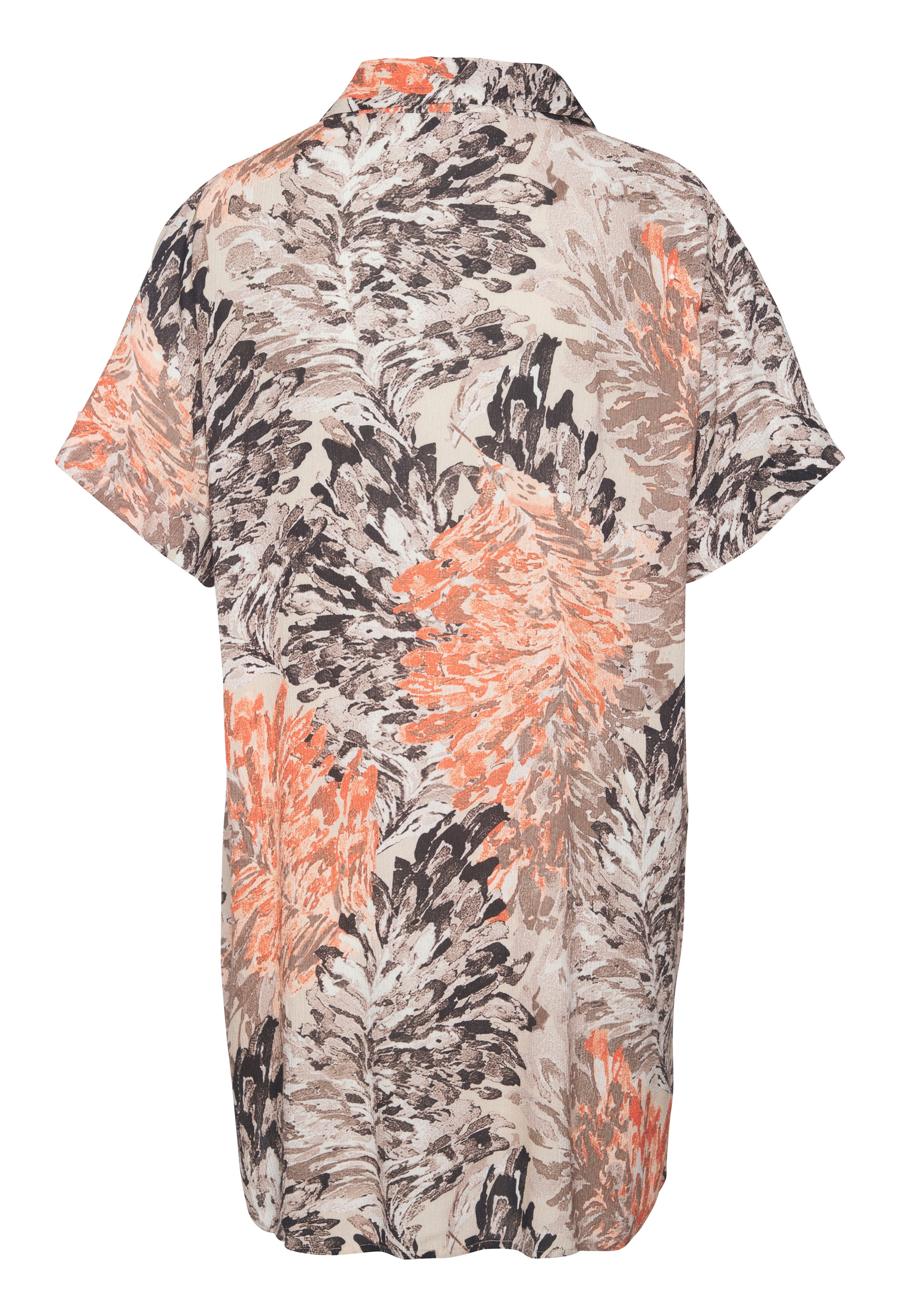 LASCANA Longbluse, mit Blumendruck, sommerliche Hemdbluse mit Knopfleiste