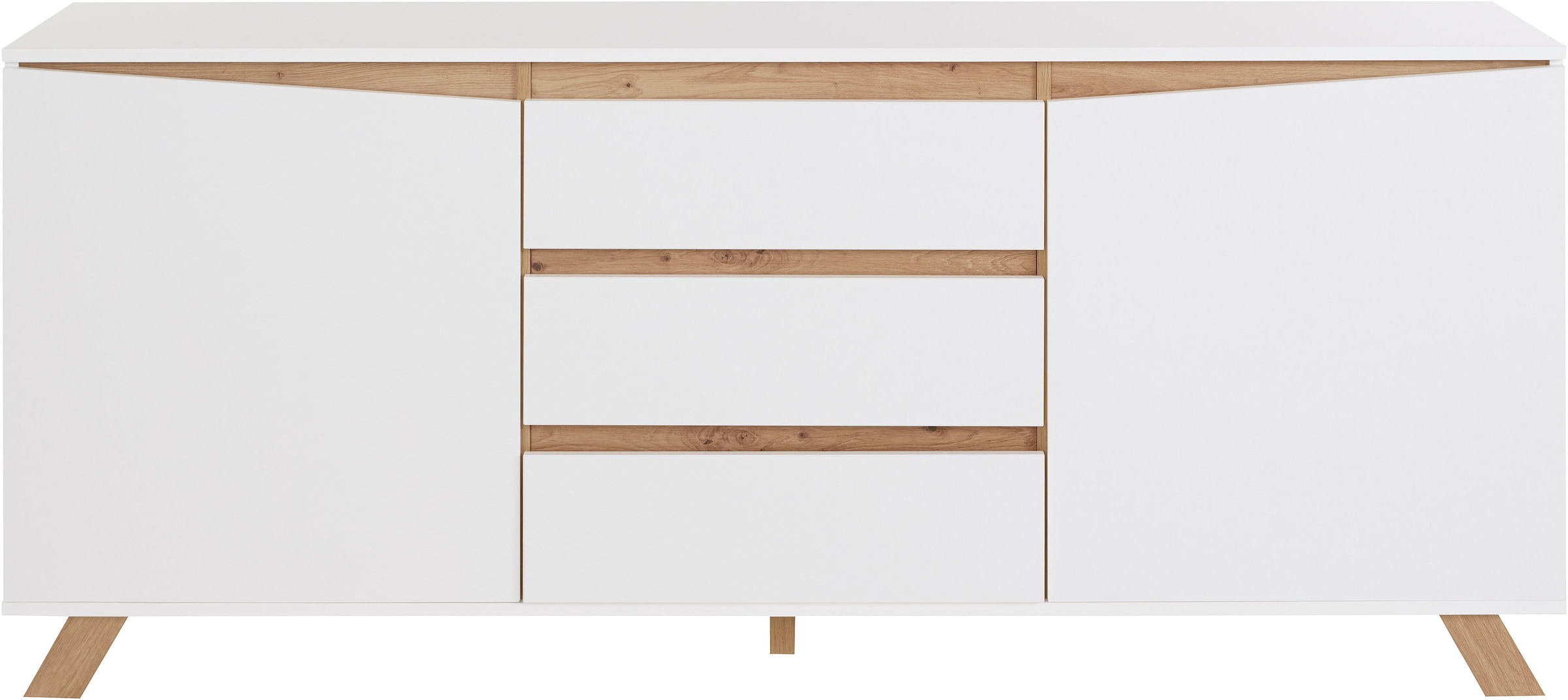 Homexperts Sideboard »Vicky«, Breite 160 cm oder 180 cm, in matt weiss