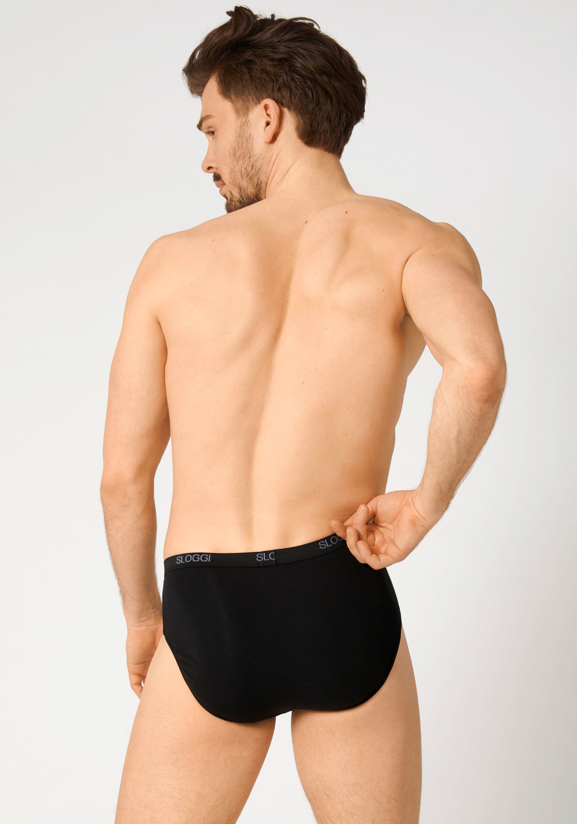 sloggi Slip »men Basic Midi 2P«, (2er Pack), perfekter Sitz