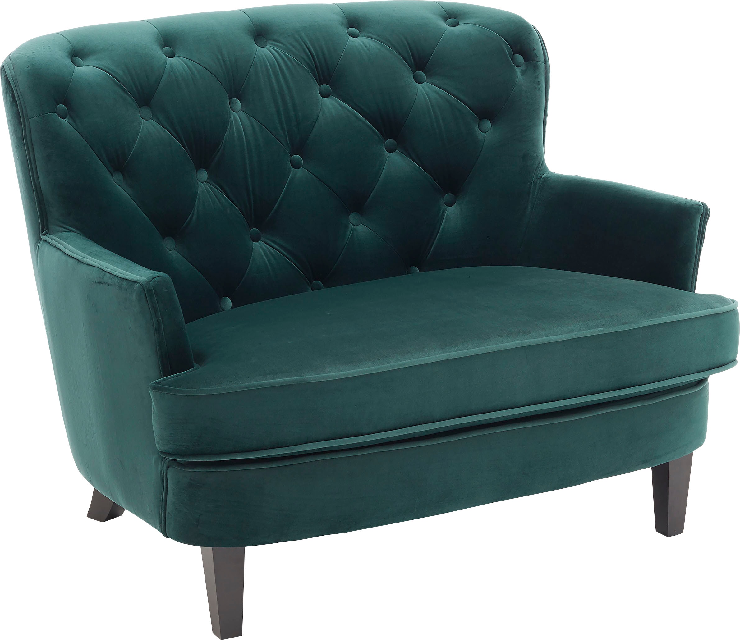 ATLANTIC home collection 1,5-Sitzer »Leo«, XXL-Sessel mit Taschenfederkern und Samtveloursbezug