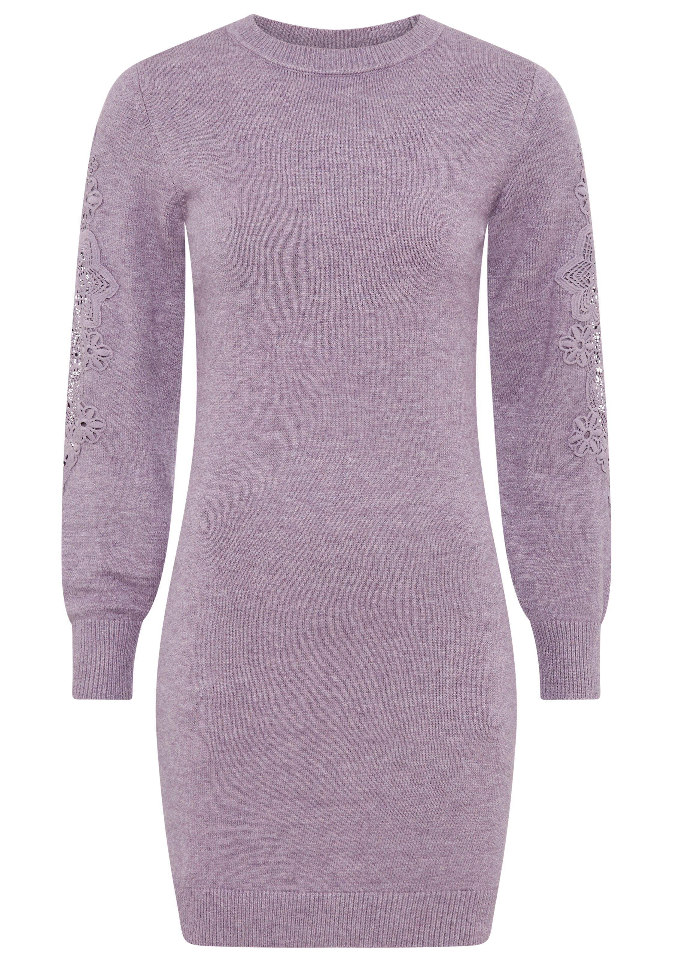 Laura Scott Strickkleid, mit besonderem Spitzendetail