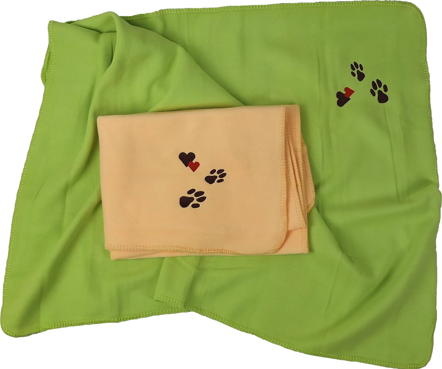 Hund Stickerei, | mit Fleecedecke Kneer und »Pfoten«, Kuscheldecke kaufen Wohndecke Mensch online für Jelmoli-Versand
