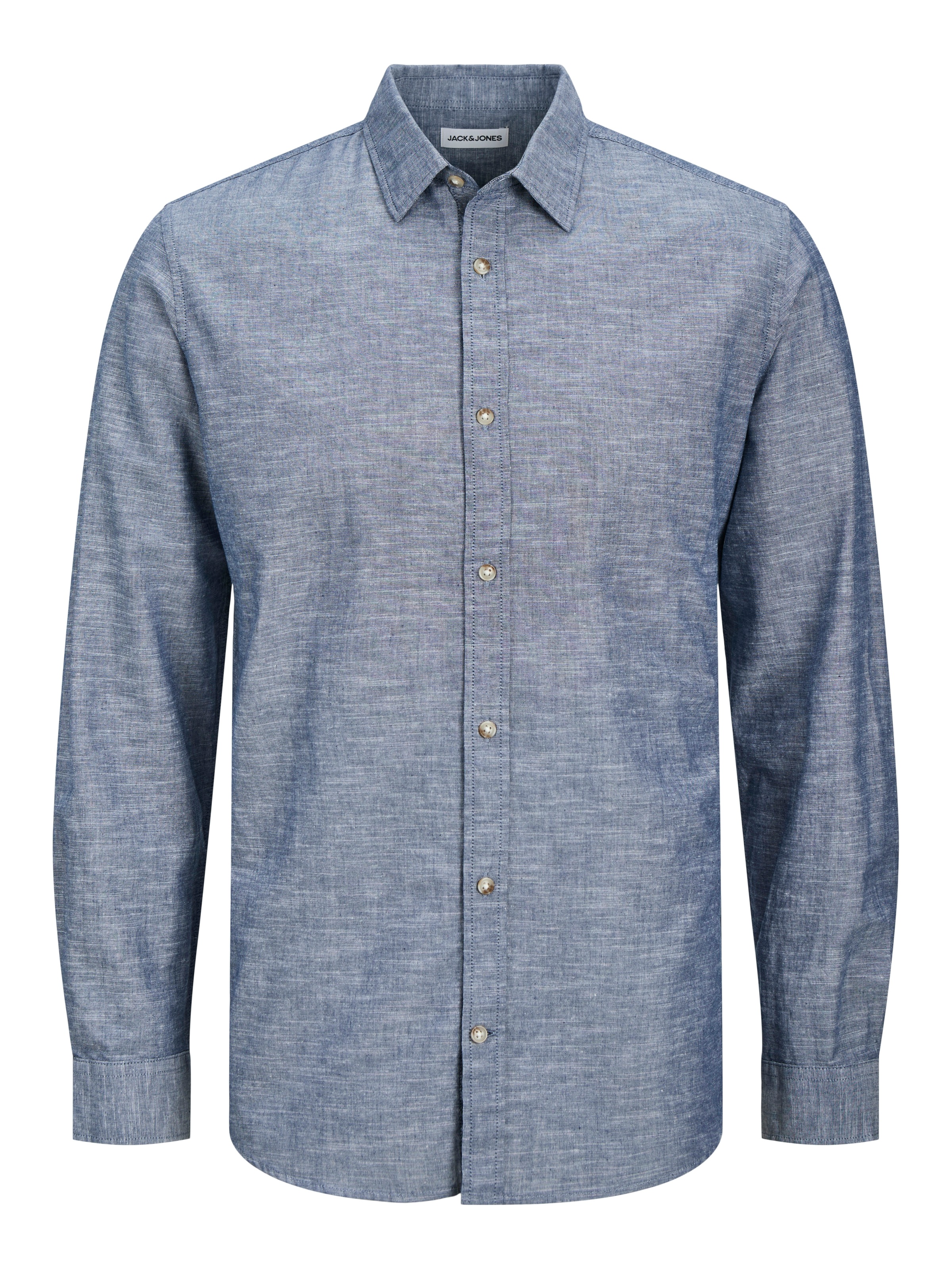 Jack & Jones Langarmhemd »JJESUMMER SHIRT LS SN«, mit Hemdkragen