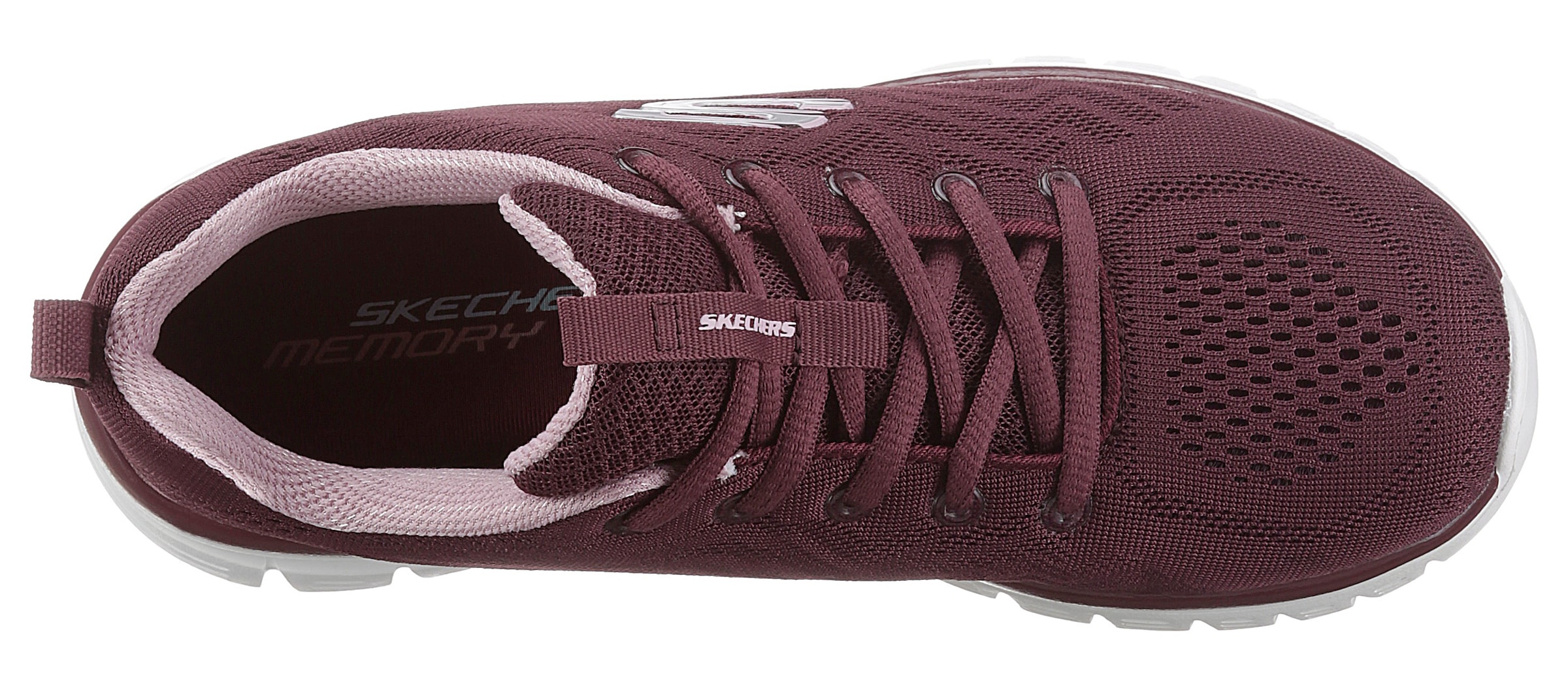 Skechers Sneaker »Graceful - Get Connected«, Freizeitschuh, Halbschuh, Schnürschuh für die Maschinenwäsche geeignet
