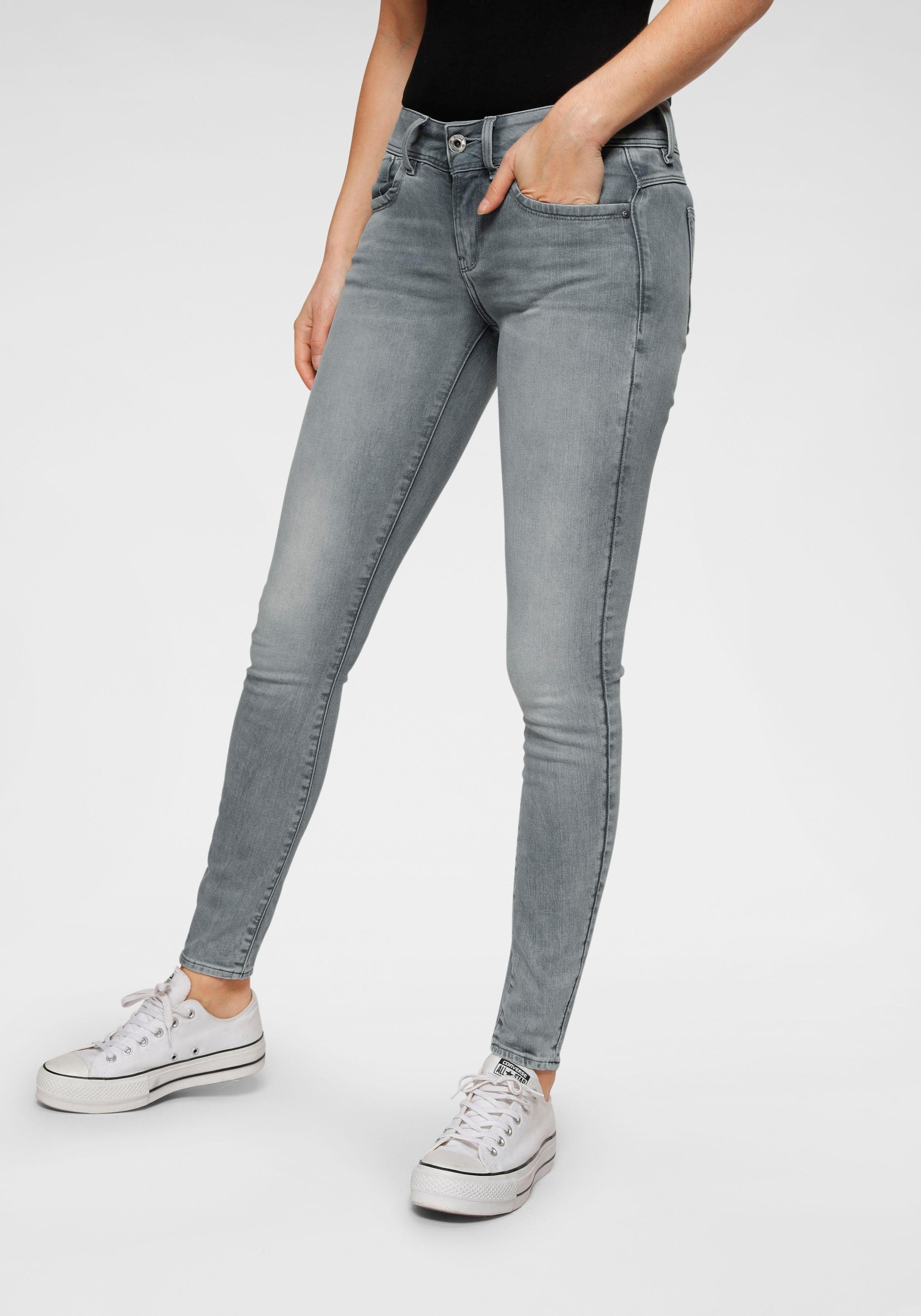 online Schweiz Skinny«, »Mid Waist kaufen Elasthan-Anteil bei Jelmoli-Versand RAW G-Star Skinny-fit-Jeans mit