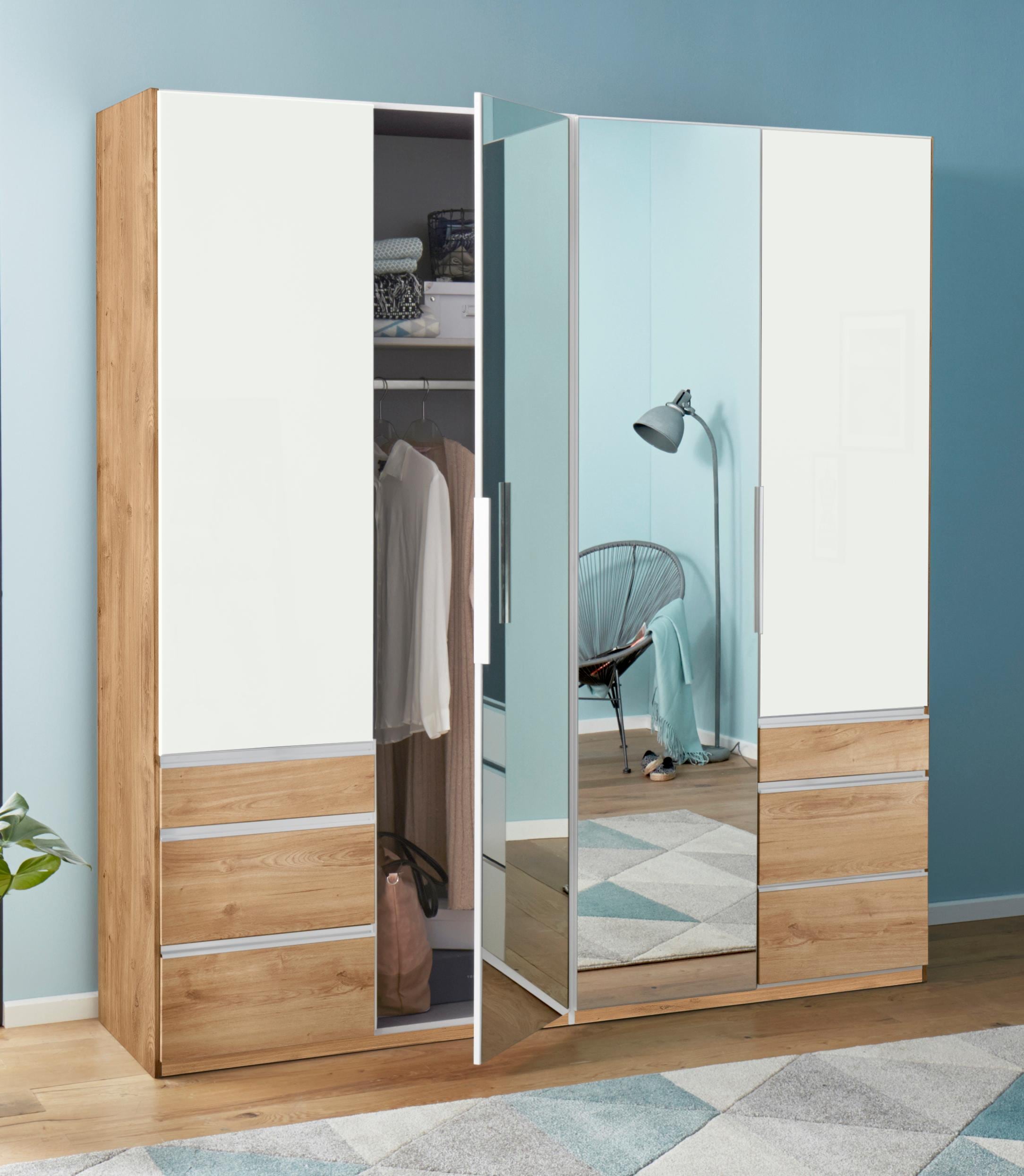 ❤ Fresh To Go Kleiderschrank Glas-und Spiegeltüren Shop kaufen mit »Level«, im Jelmoli-Online