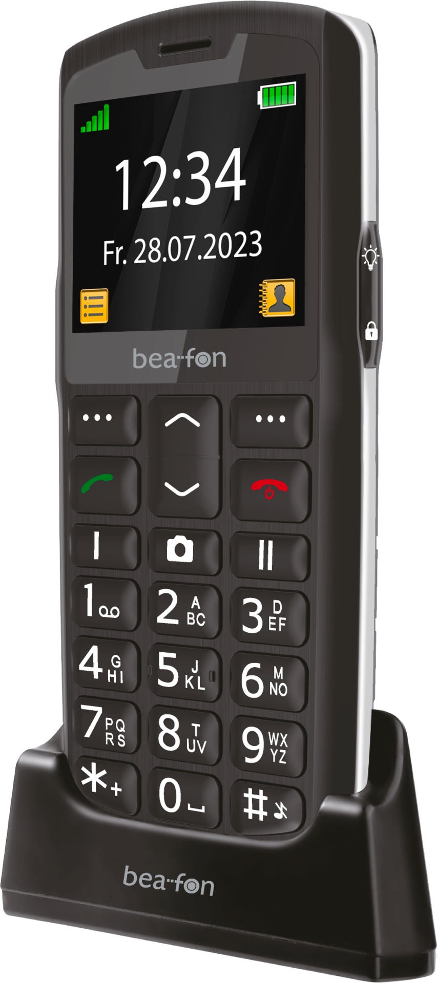 Beafon Handy »SL260«, Schwarz/Silber
