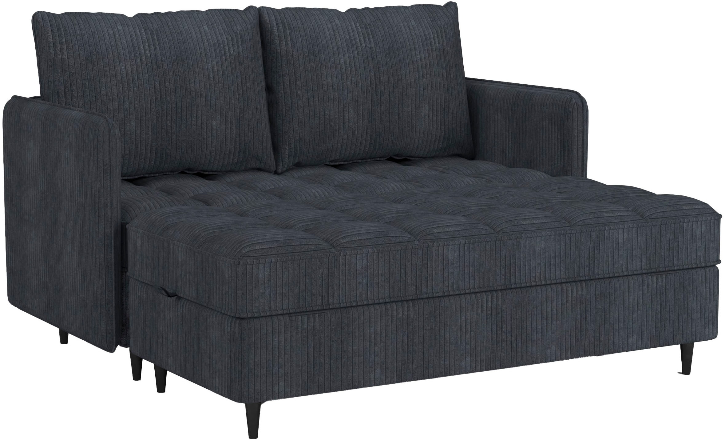 Dorel Home Ecksofa »LINDHUS, L-Form, verschiedene Stellvarianten, Schlaf-Liege«, Modulsofa, Recamiere, grosser Bettkasten, Cord, Chenille
