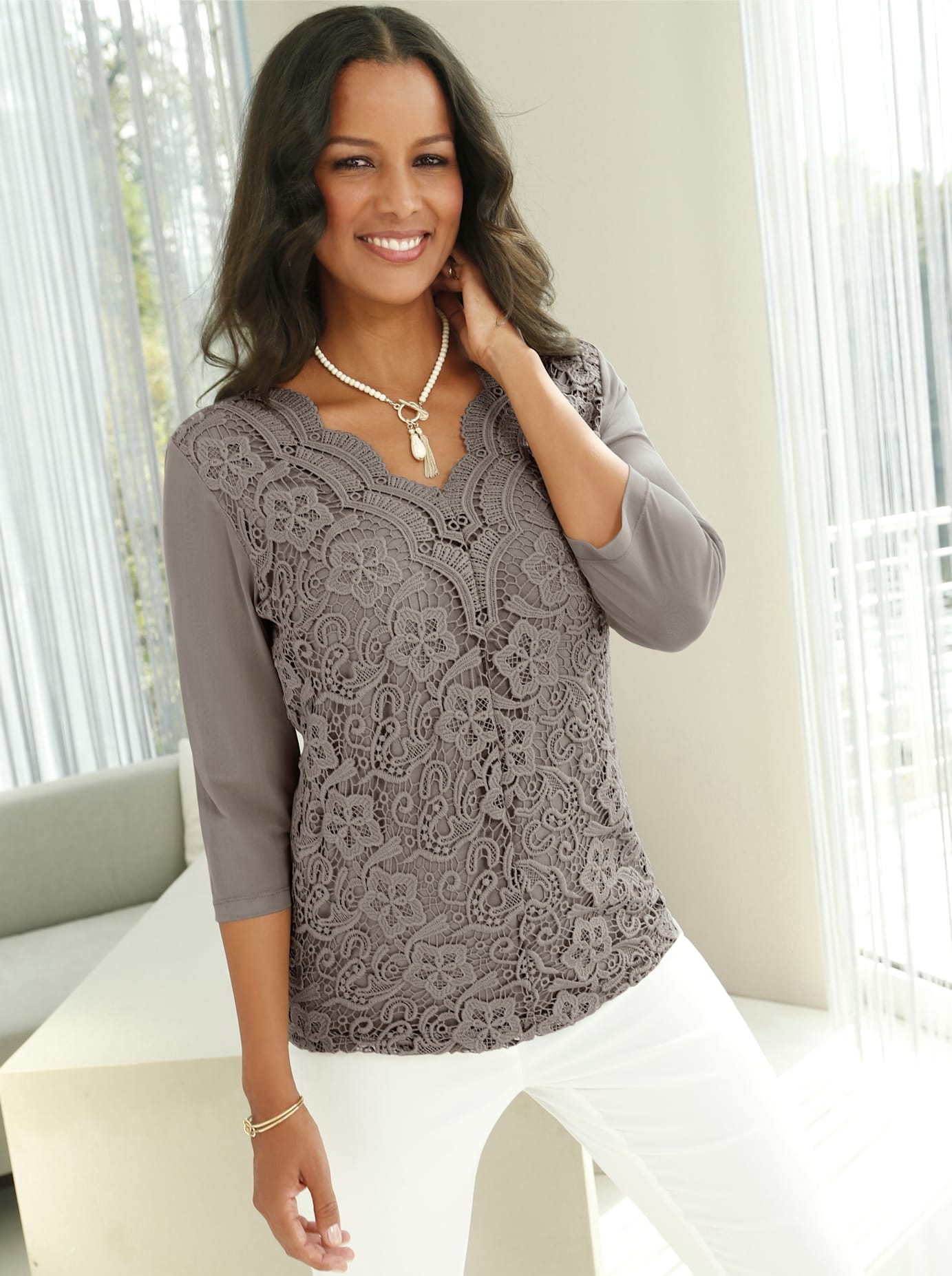 Lady Spitzenshirt »Shirt« 1 Stk.