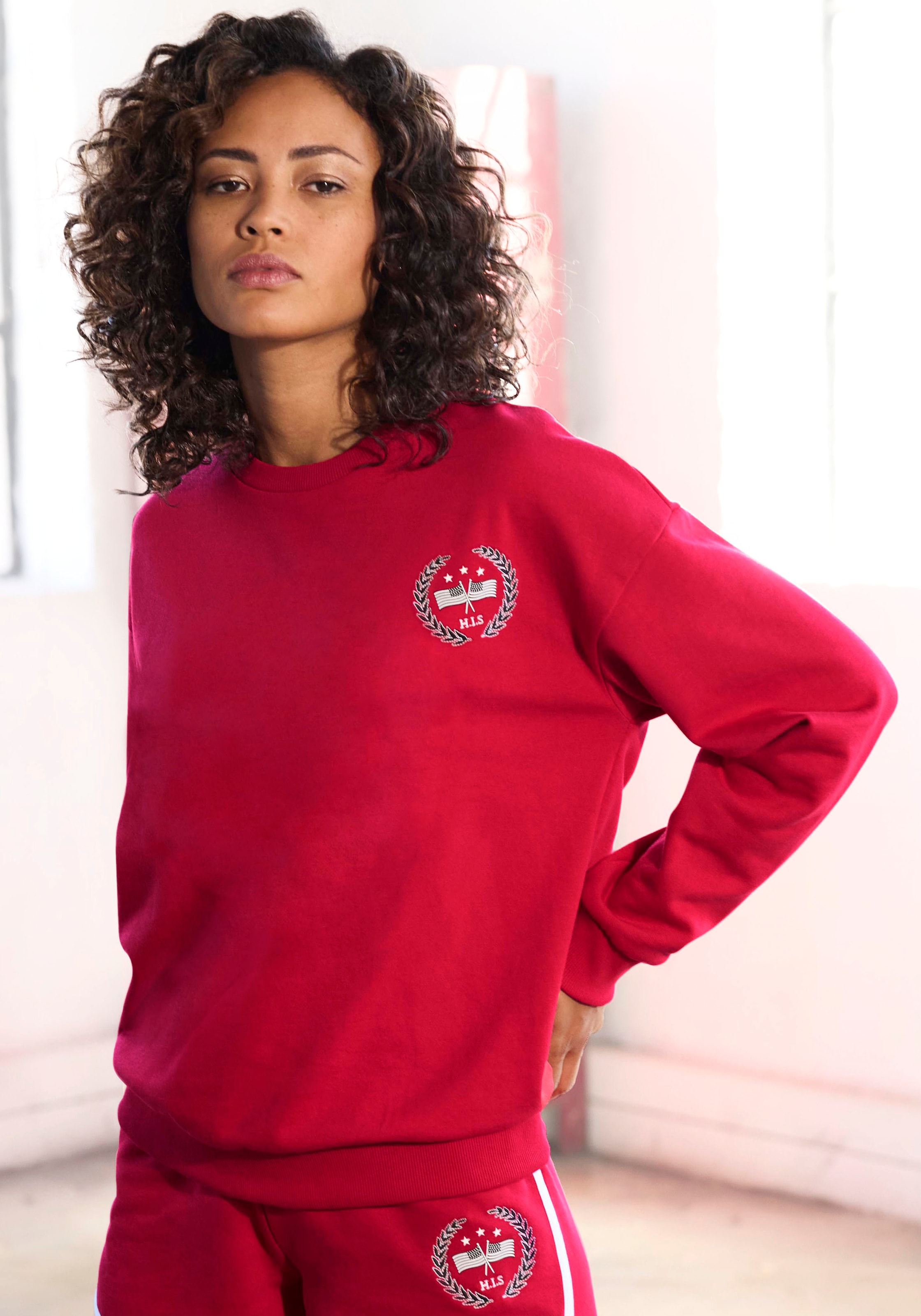 H.I.S Sweatshirt, (1 tlg.), mit trendigem Logo-Druck, Loungeanzug online  kaufen bei Jelmoli-Versand Schweiz