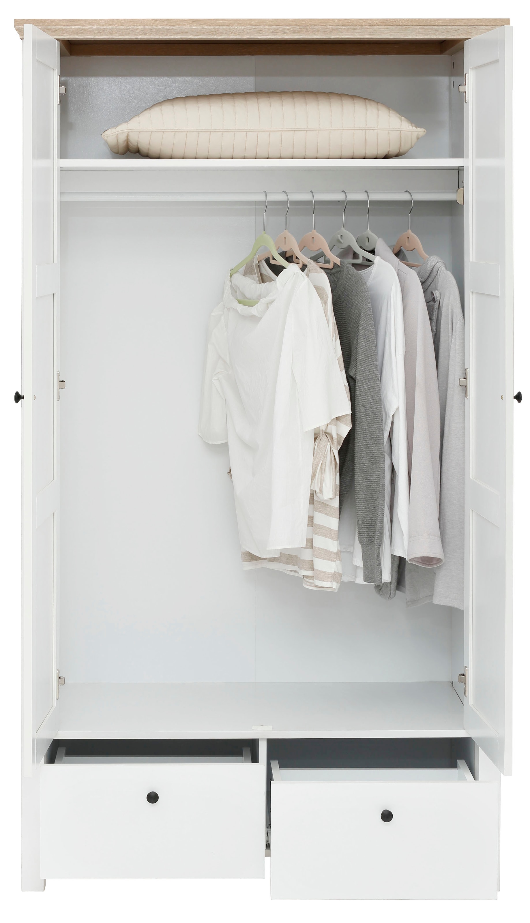 ✵ Home affaire Kleiderschrank »Margaret«, mit Einlegeboden und Kleiderstange,  2 Schubkasten, Höhe 180 cm online bestellen | Jelmoli-Versand