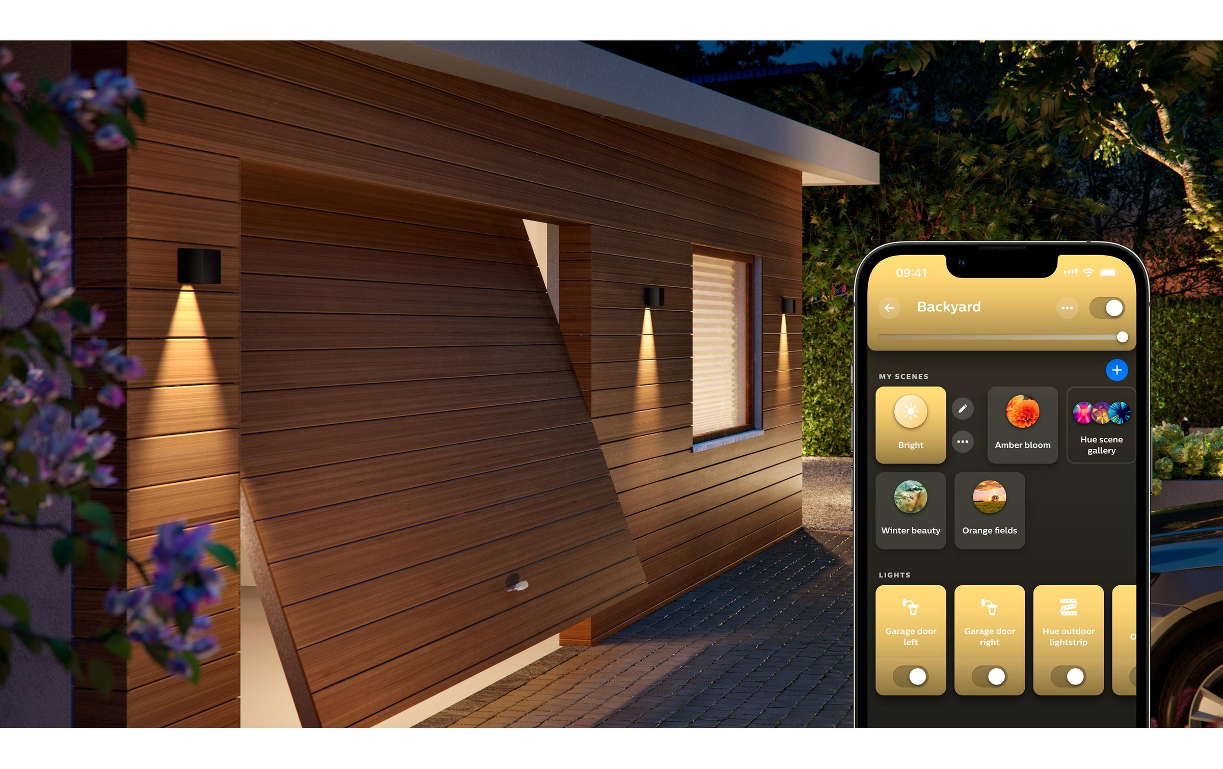 Philips Hue LED Deckenleuchte »White & Color Ambiance Outdoor Resonate Wandl. Schwarz«