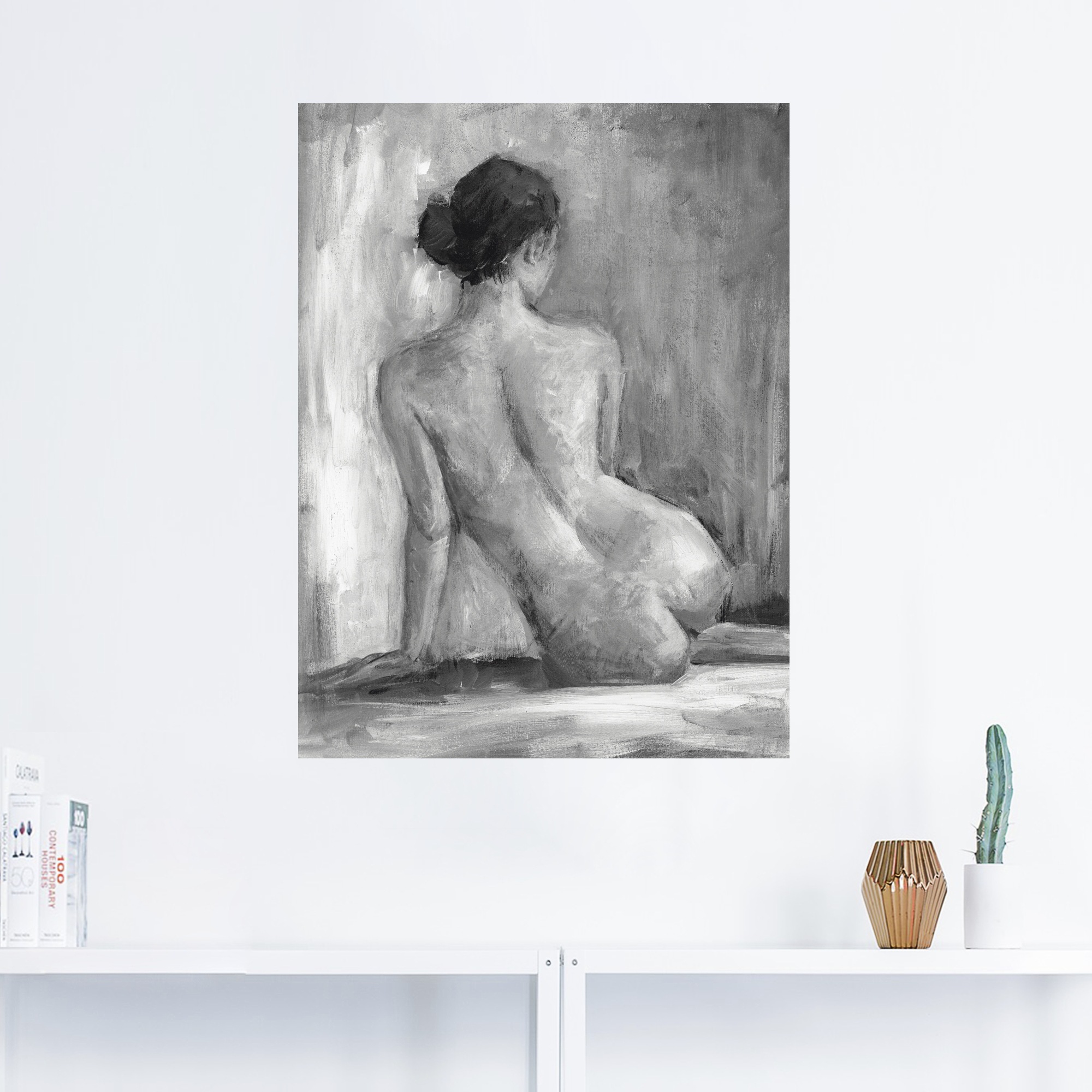 Artland Wandbild »Figur in schwarz & weiss I«, Frau, (1 St.), als Alubild, Outdoorbild, Leinwandbild, Poster, Wandaufkleber