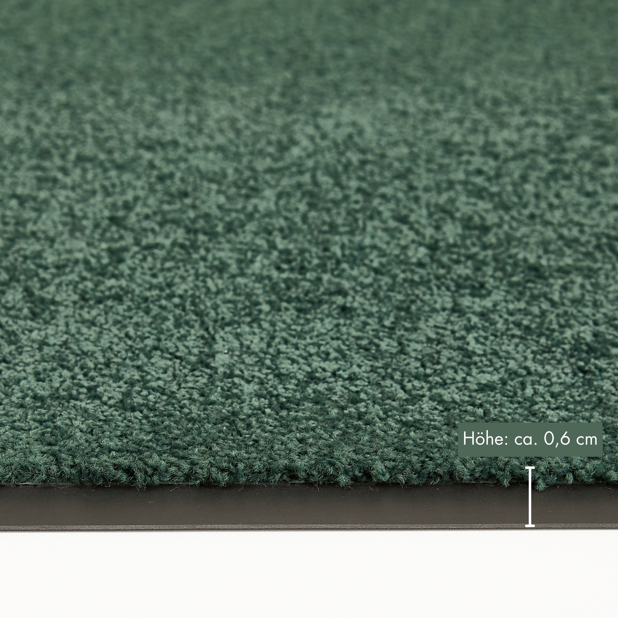 my home Fussmatte »Emil, Made in Netherlands«, rechteckig, 6 mm Höhe, Schmutzfangmatte, Uni Farben, rutschhemmend, waschbar (Handwäsche)