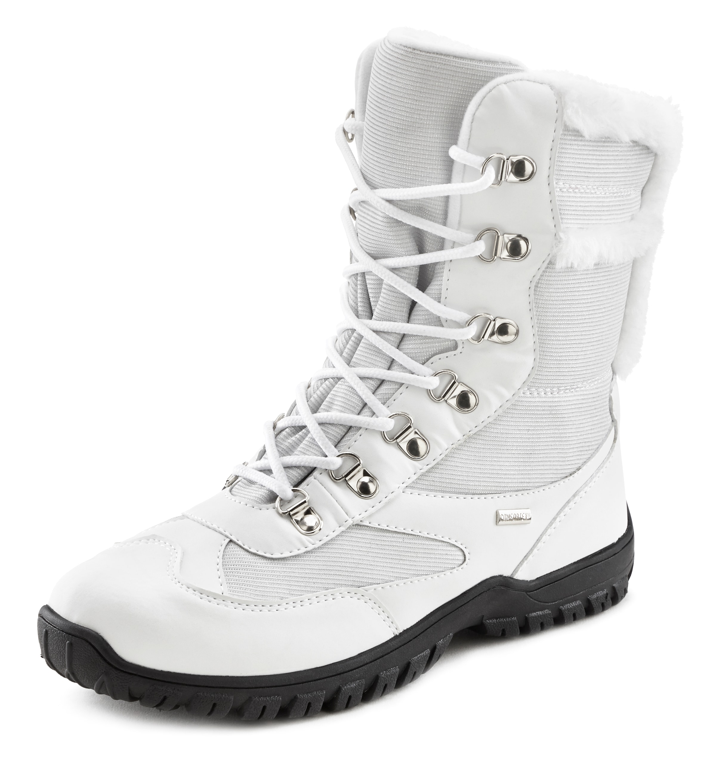 LASCANA Winterstiefel »Snow Boots, Stiefelette,«, Snow Boots, Outdoor Stiefelette, wind & wasserabweisend, Profilsohle