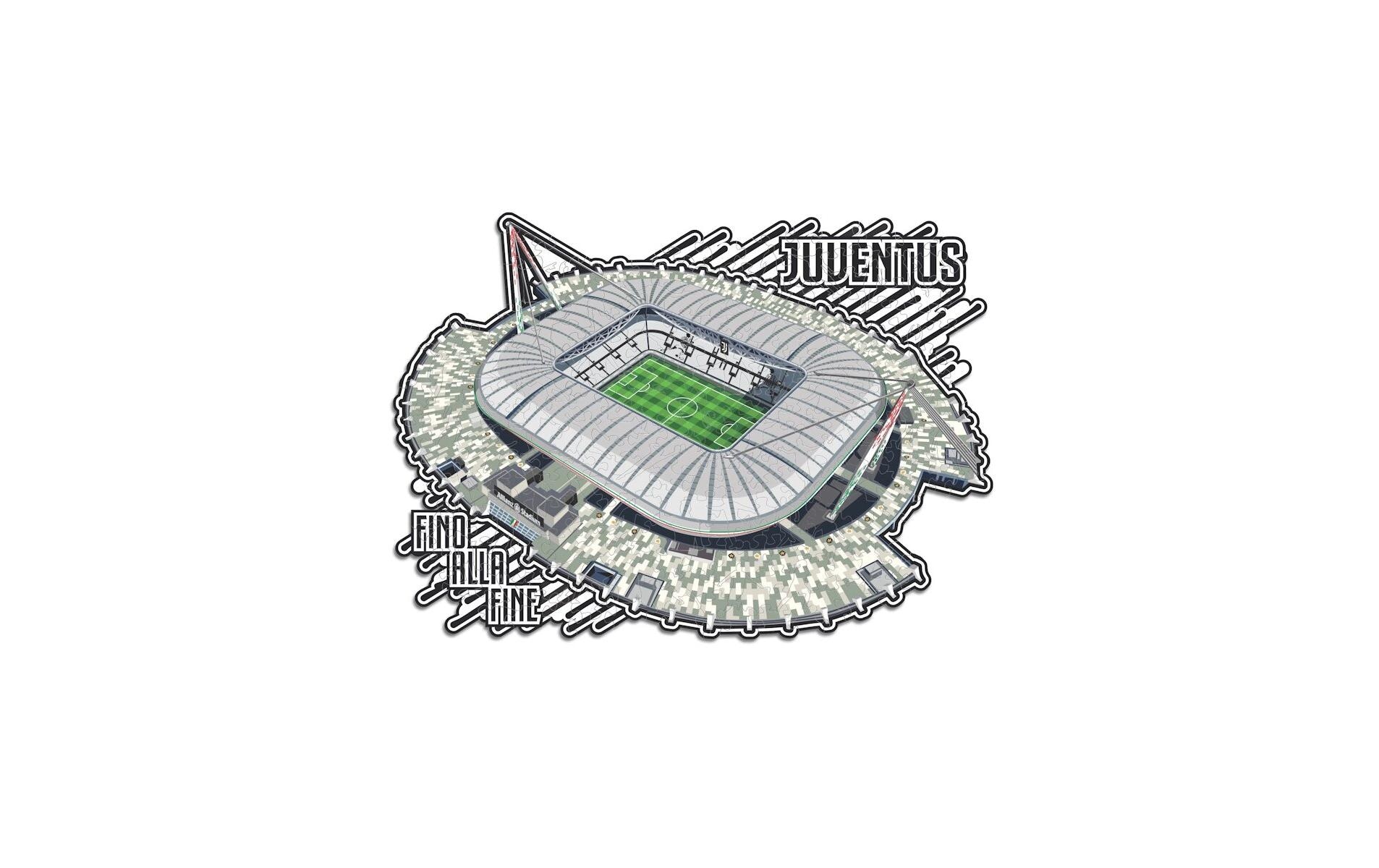 Puzzle »Iconic Juventus Fc – Allianz Stadium«, Holzart: Birke (Herkunftsland: China)