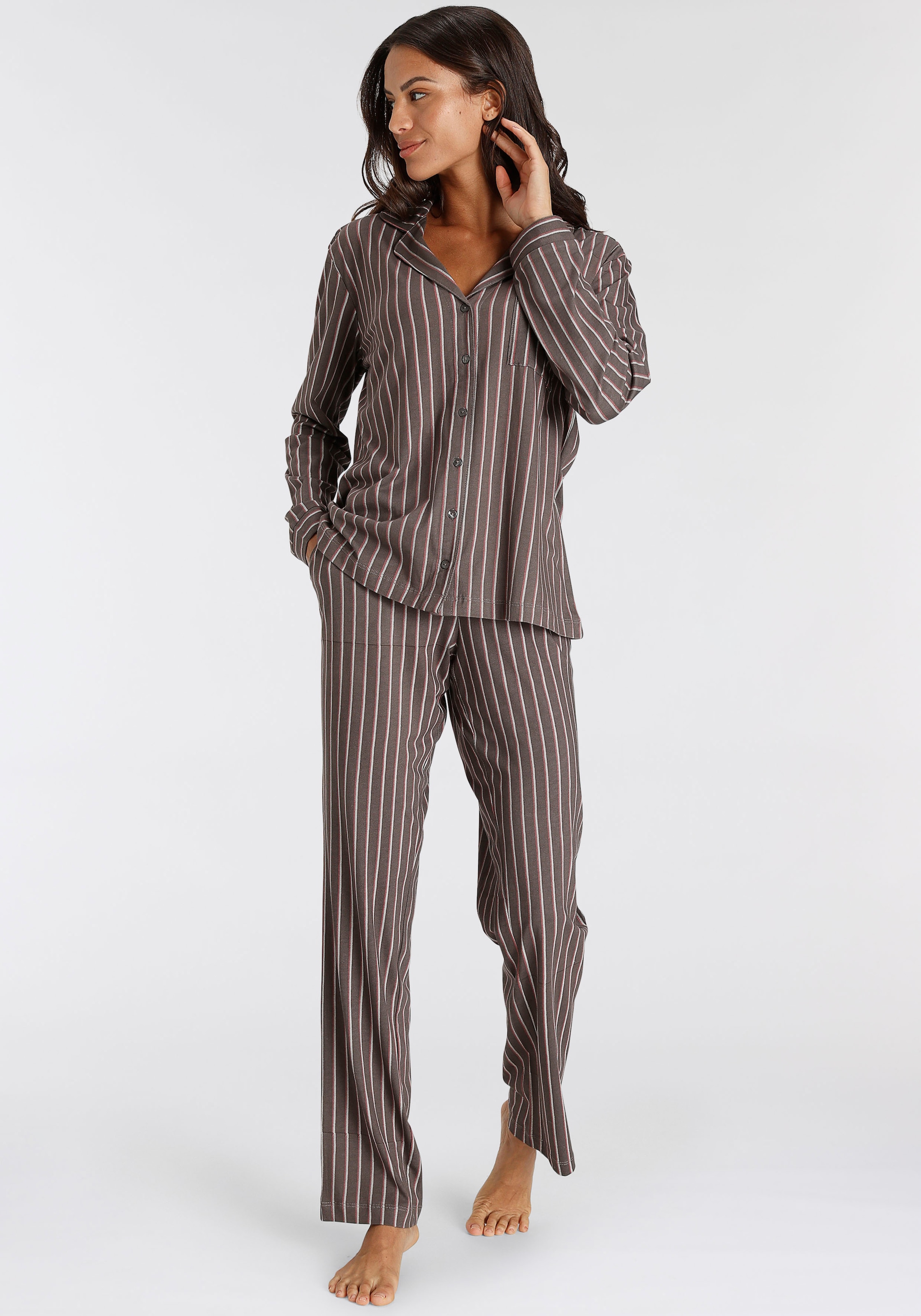 s.Oliver Pyjama, (2 tlg.), mit bestellen schönem online Jelmoli-Versand Schweiz Muster bei