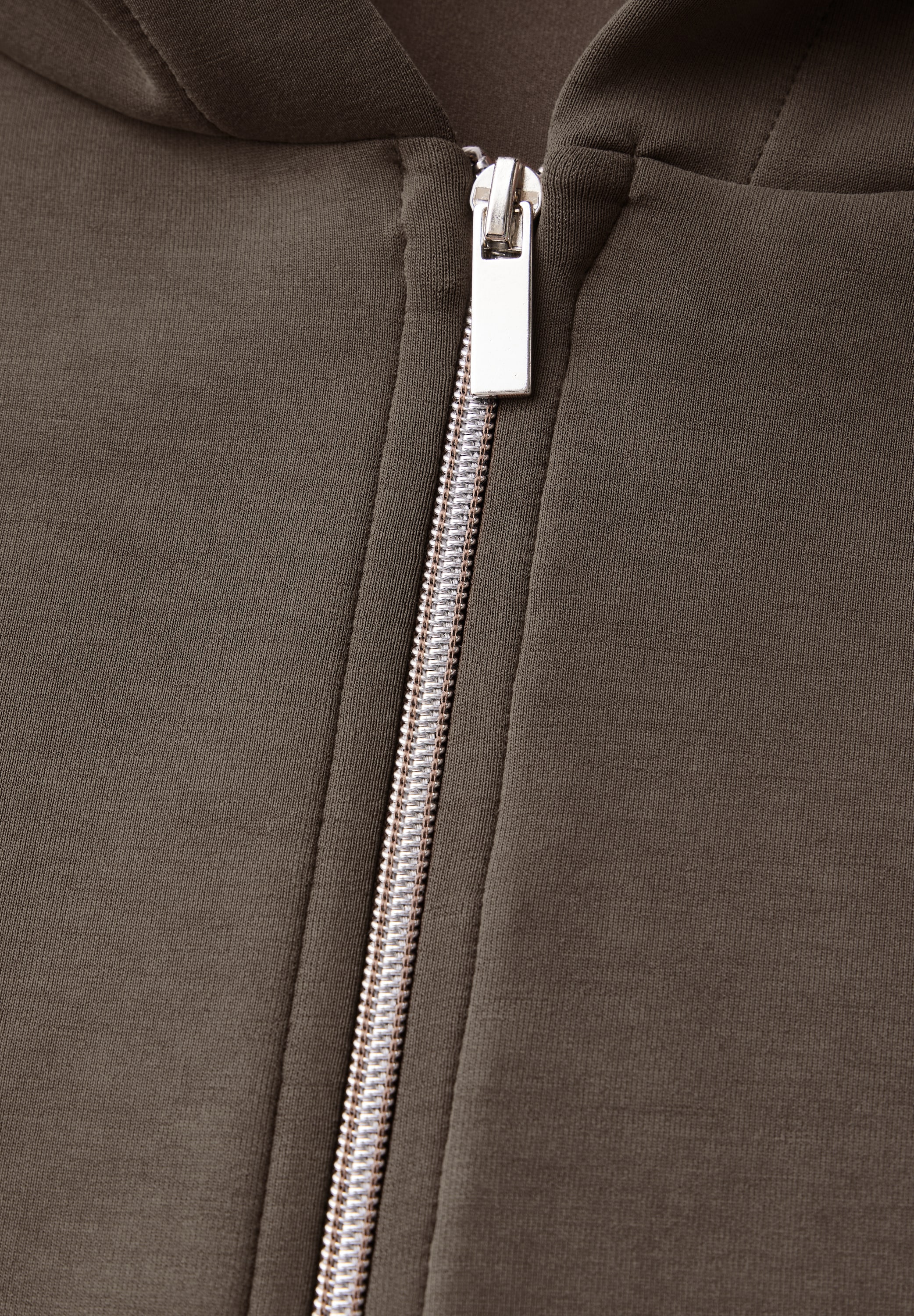 STREET ONE Hoodie, in Silk-Look