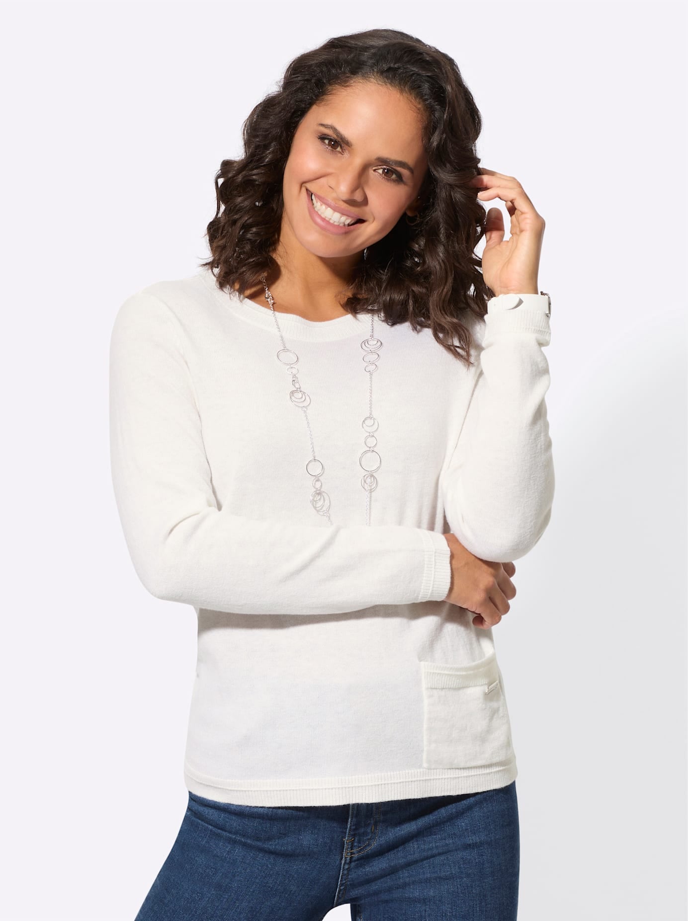 Casual Looks Rundhalspullover »Pullover«
