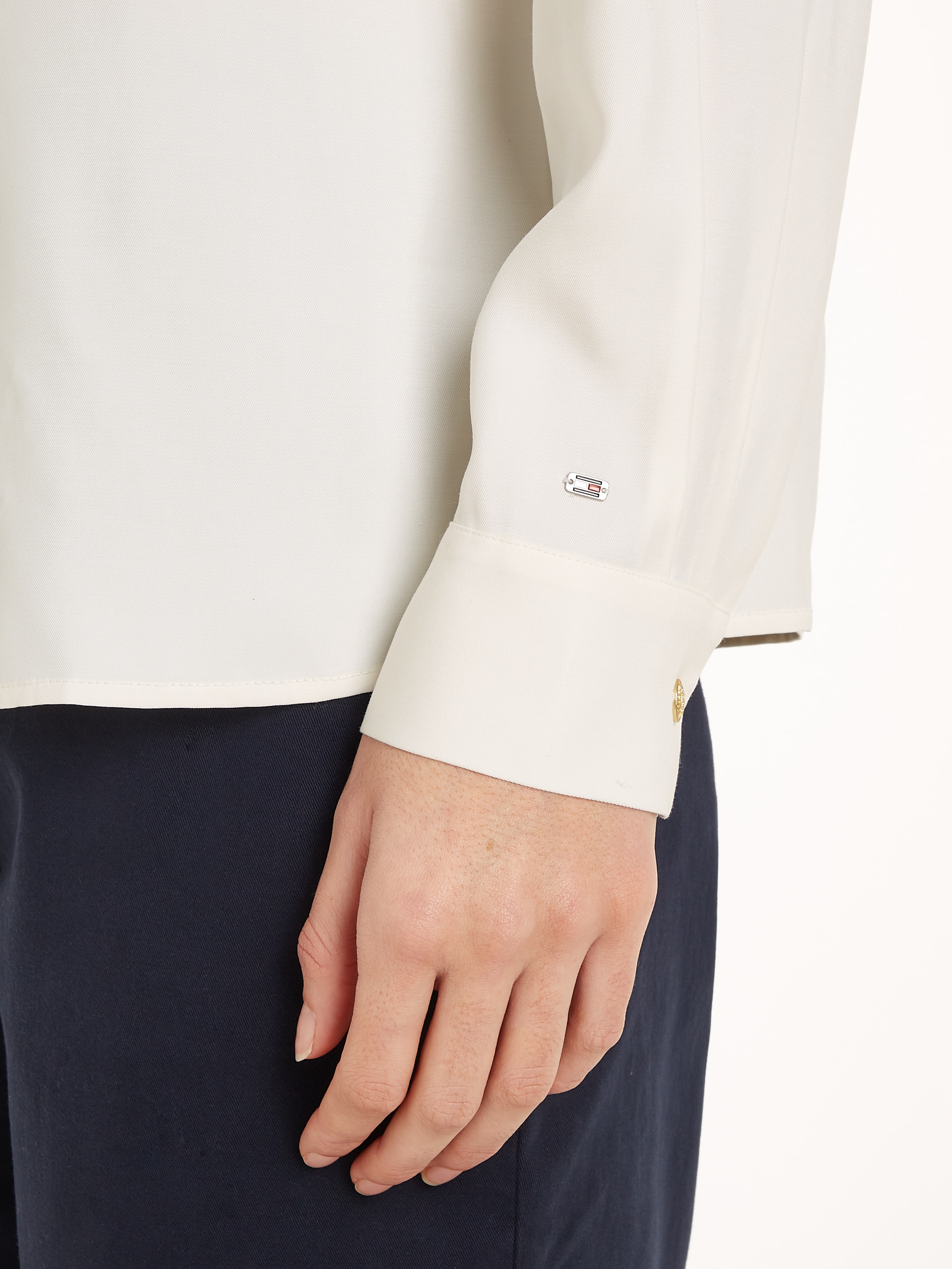 Tommy Hilfiger Langarmbluse, mit Logoflagge