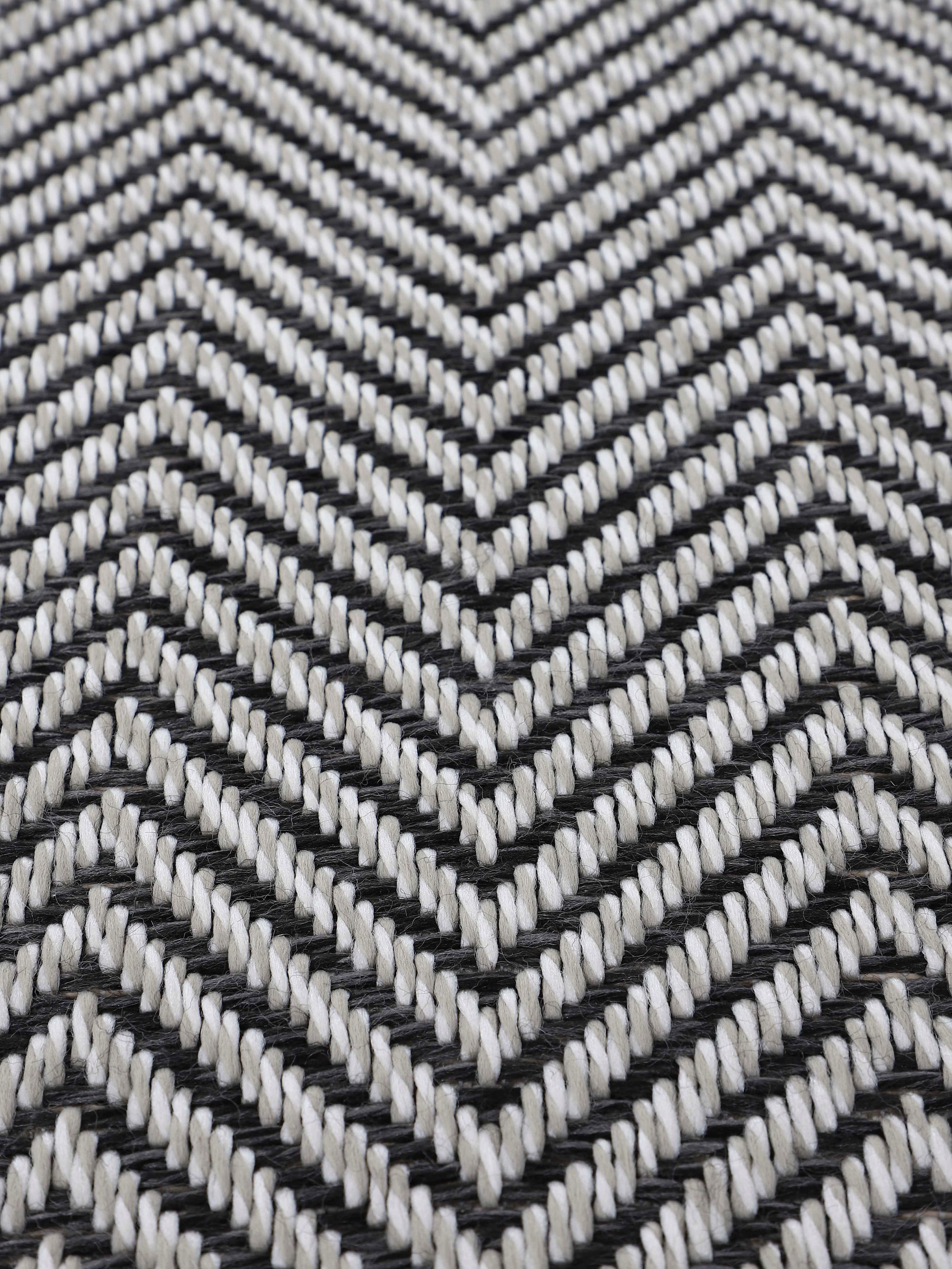 carpetfine Teppich »Boho 106«, rund, 4 mm Höhe, robustes Flachgewebe, Sisal Optik, UV-beständig, Aussenbereich