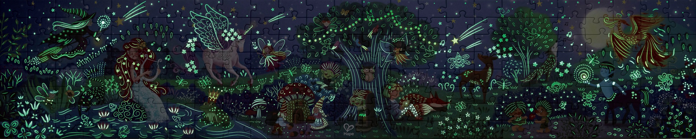 Hape Puzzle »Wald der Wunder«, leuchtet im Dunkeln