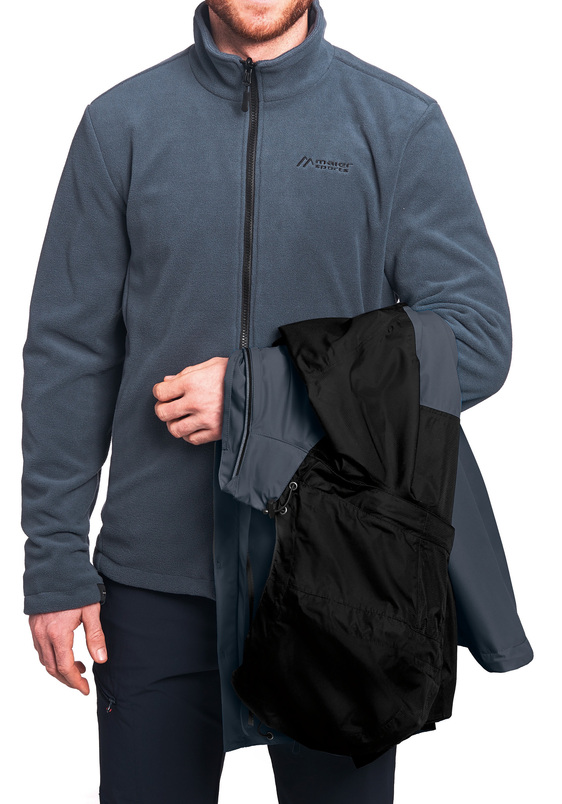 Maier Sports Funktionsjacke »Gregale DJ M«, Herren Wanderjacke wasserdicht, Outdoorjacke mit Kapuze