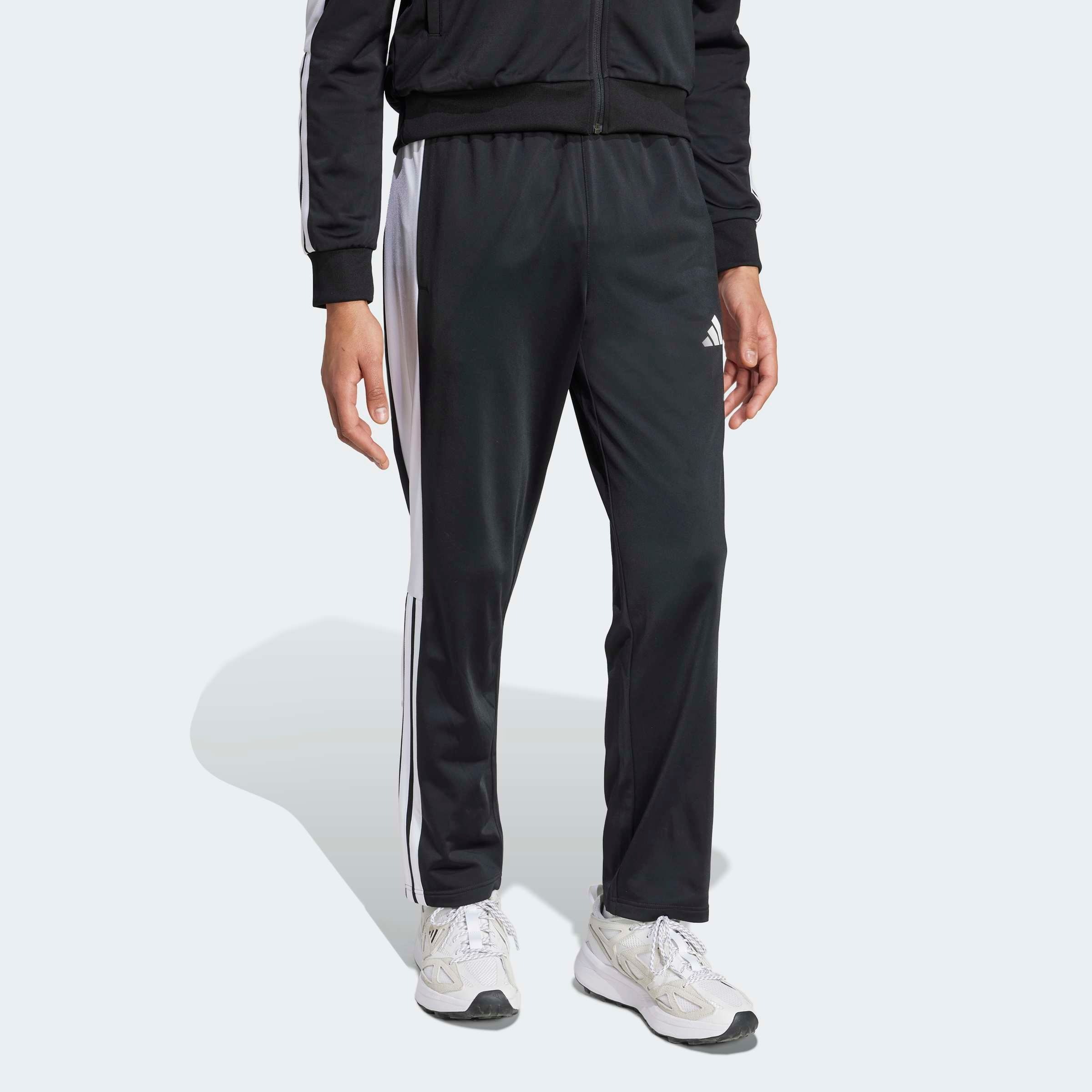 adidas Sportswear Sporthose »M 3S TR CB SNP«, (1 tlg.), Trikotmaterial, mit verstellbaren Druckknöpfen an den Unterschenkeln