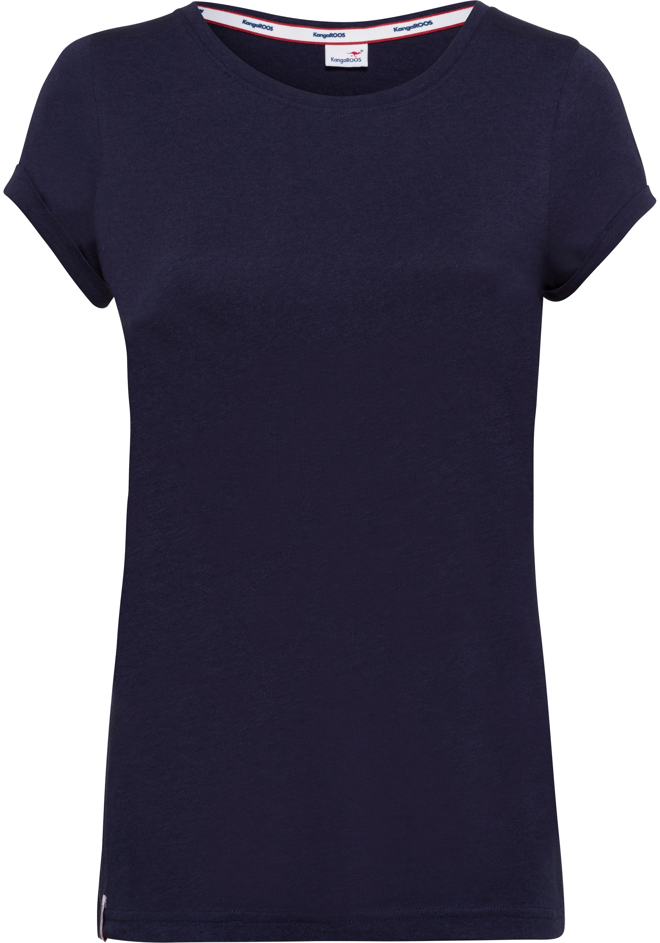 KangaROOS T-Shirt Kurzarm, figurbetonte Passform, aus Single Jersey