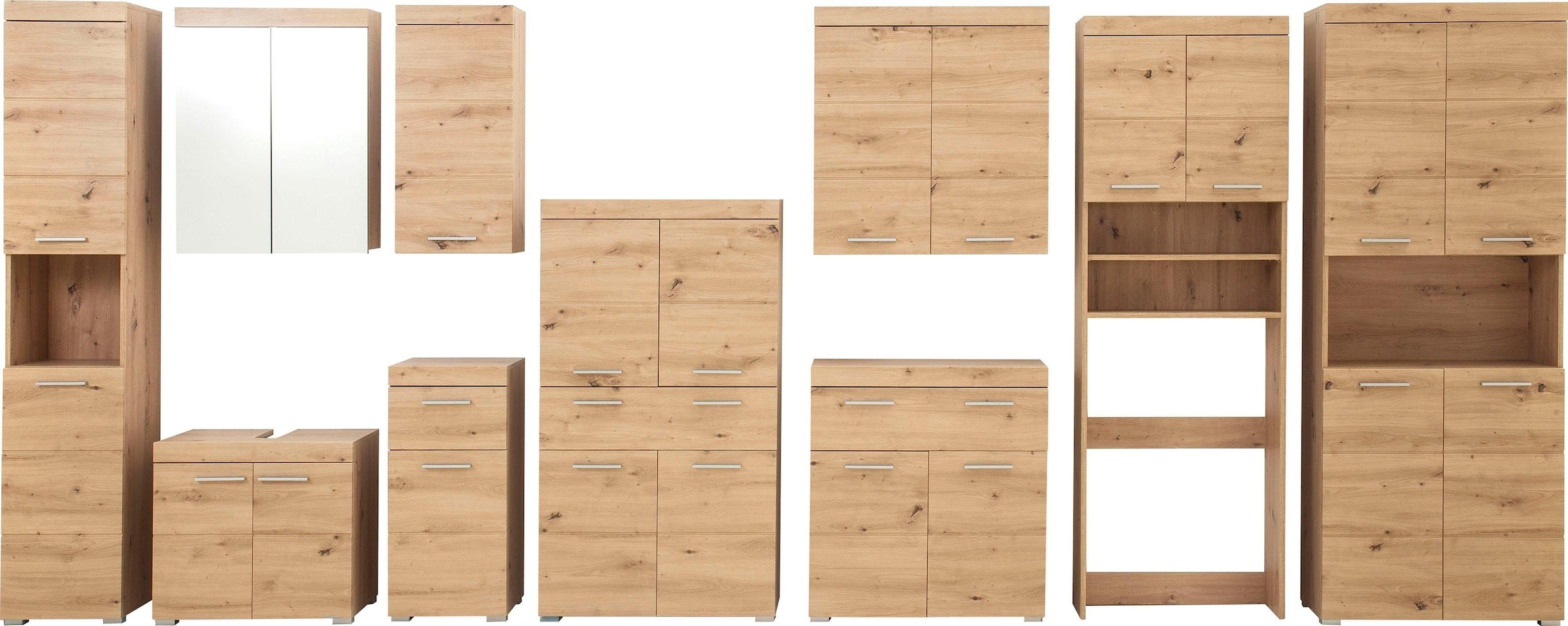 INOSIGN Midischrank »Avena«, Badschrank mit einer Schublade und 4 Türen - Masse (B/T/H) 73/31/130 cm