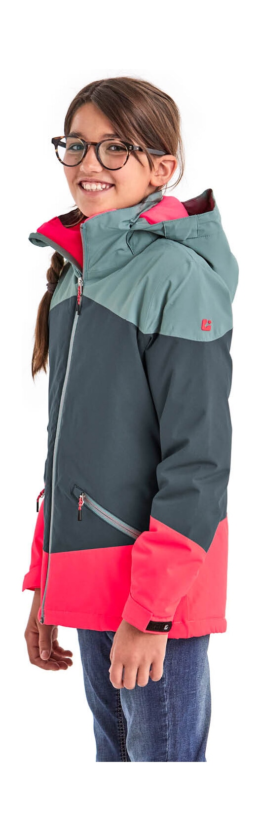 Killtec Outdoorjacke »KOW 195 GRLS JCKT«, Wasserdichte Winterjacke mit Colourblock, verstellbaren Details