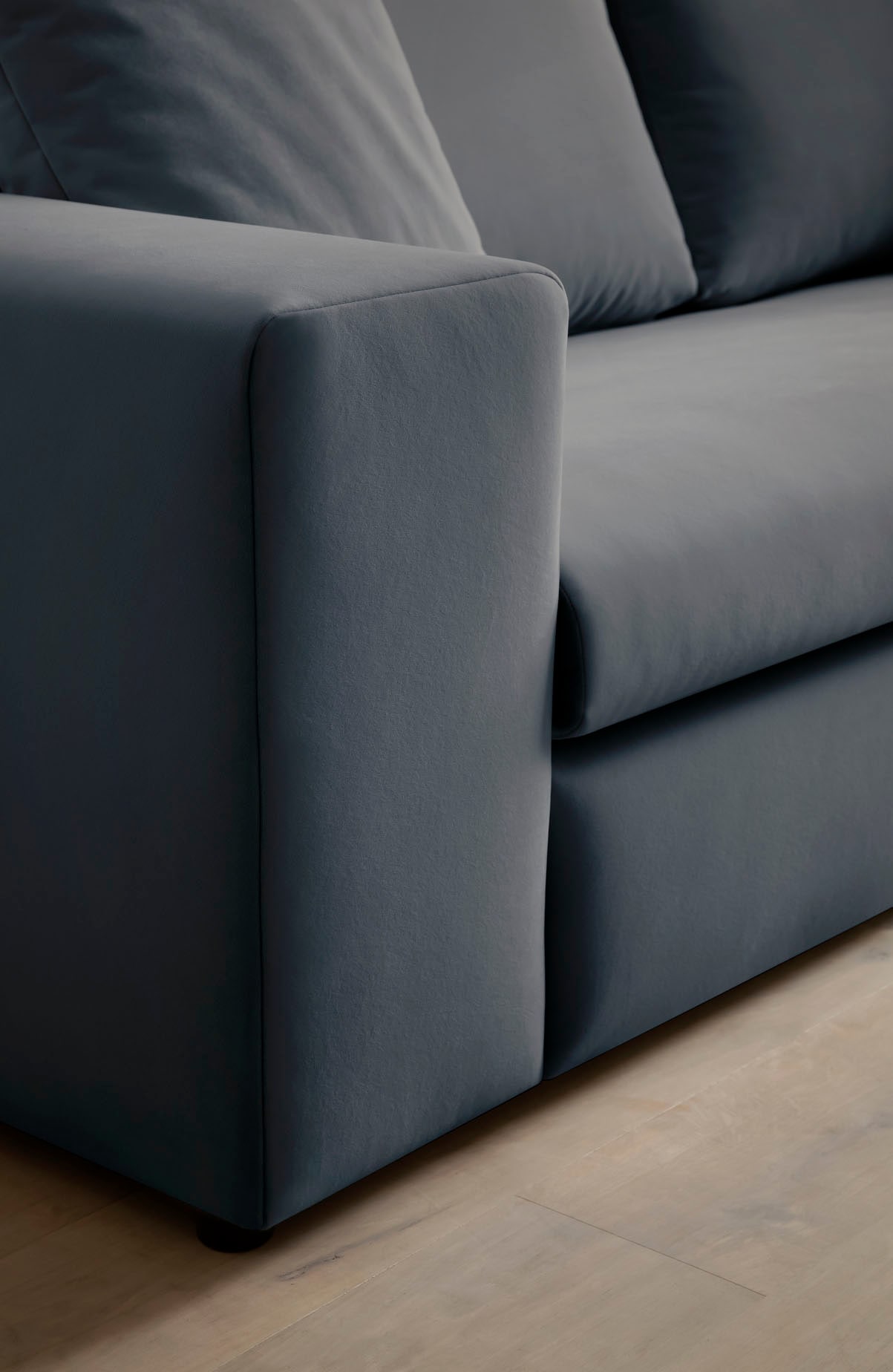 andas Ecksofa »SLEETLAND XXL in Samtvelours oder Vintage-Leder-Optik, L-Form,«, besonders gross und bequem