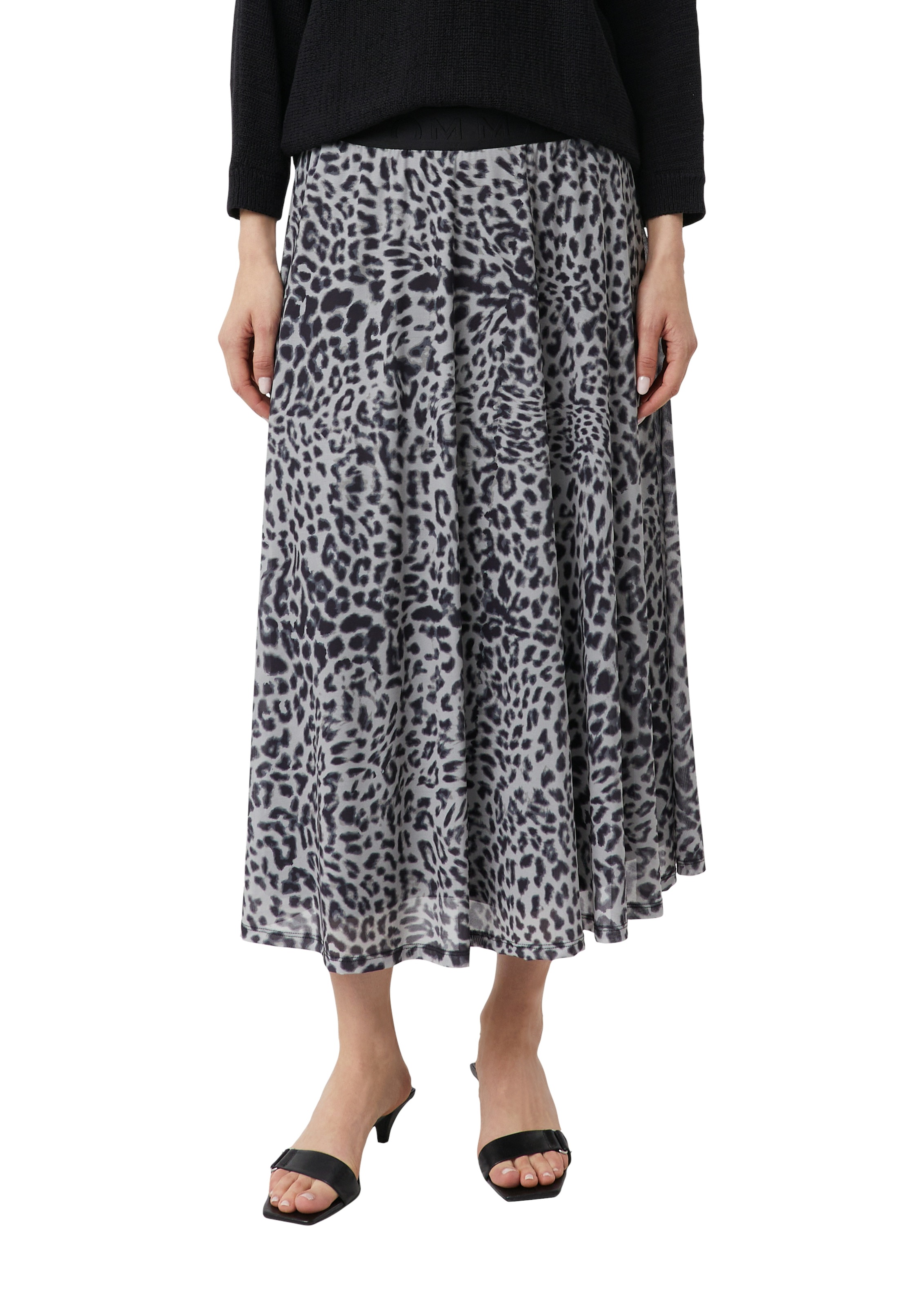 Comma Midirock mit All-Over Print