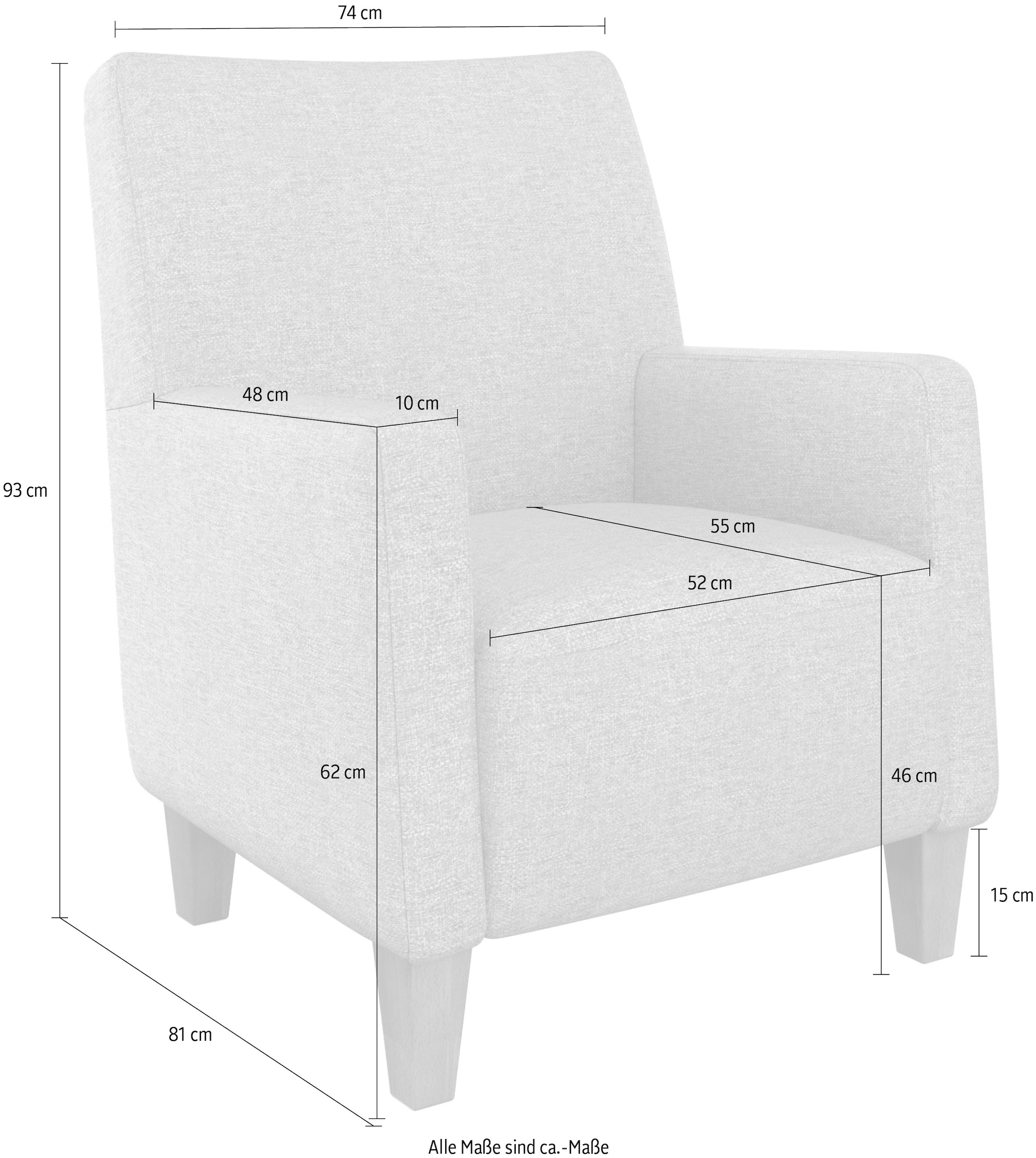 sit&more Sessel »Bosse«, mit Federkern