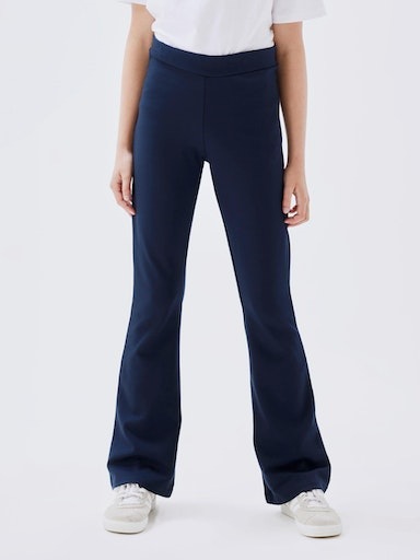 Name It Bootcuthose »NKFFRIKKALI BOOTCUT PANT NOOS« unifarben, casual, ausgestellt, Viskosemix, ohne Kragen
