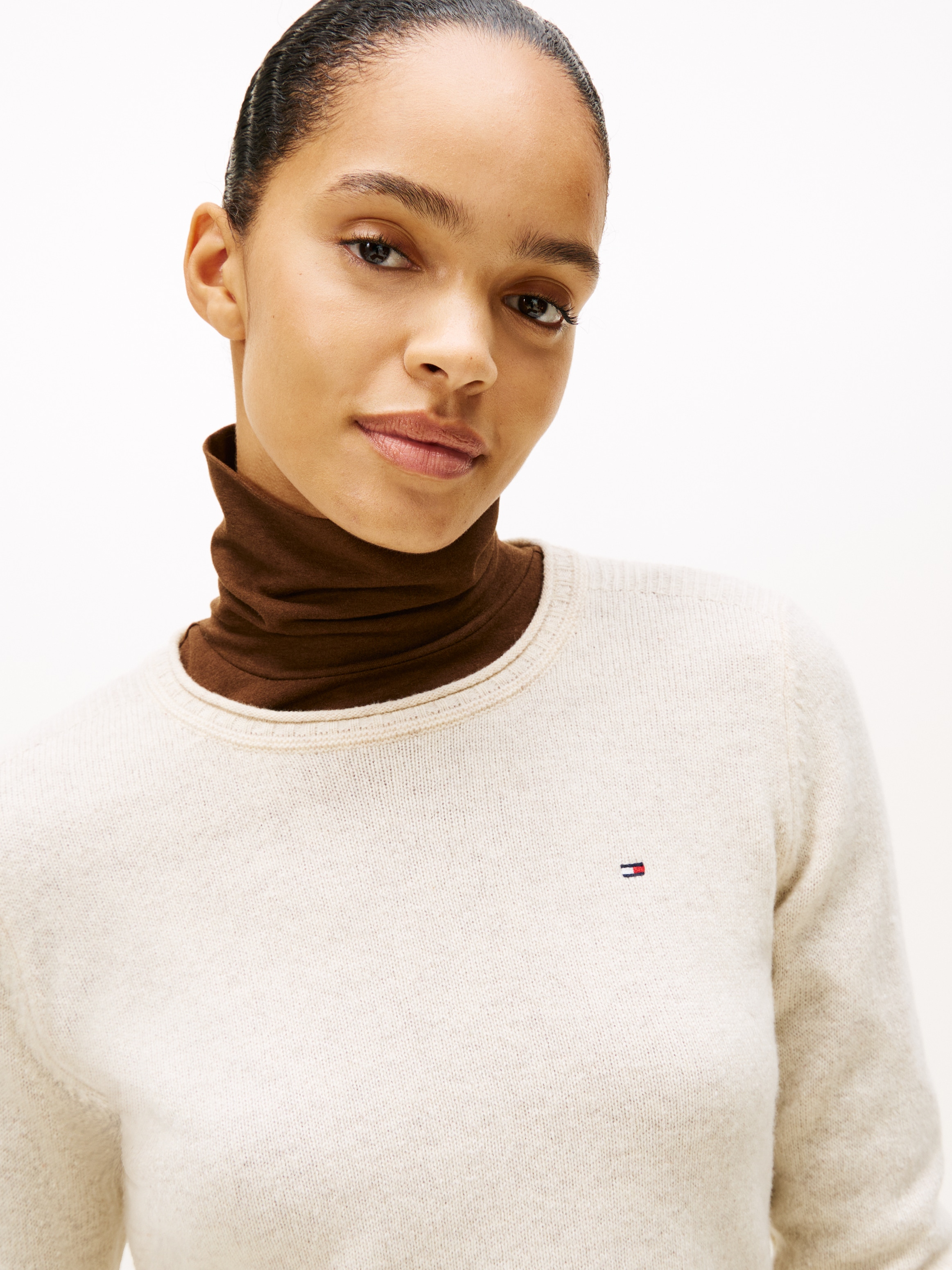 Tommy Hilfiger Strickpullover, aus reiner Wolle