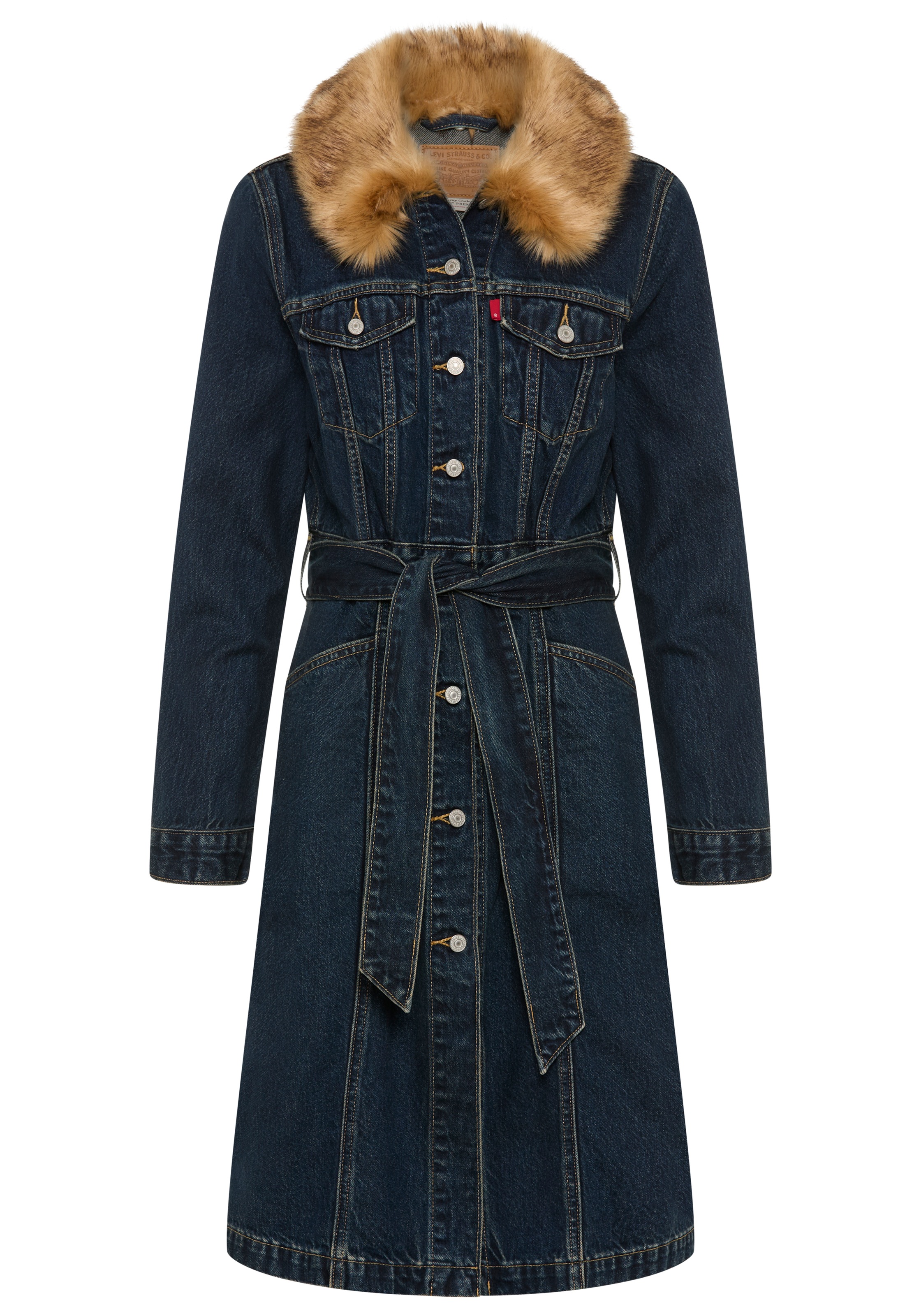 Levi's® Langmantel »MOB WIFE TRUCKER« Kragenbesatz abnehmbar