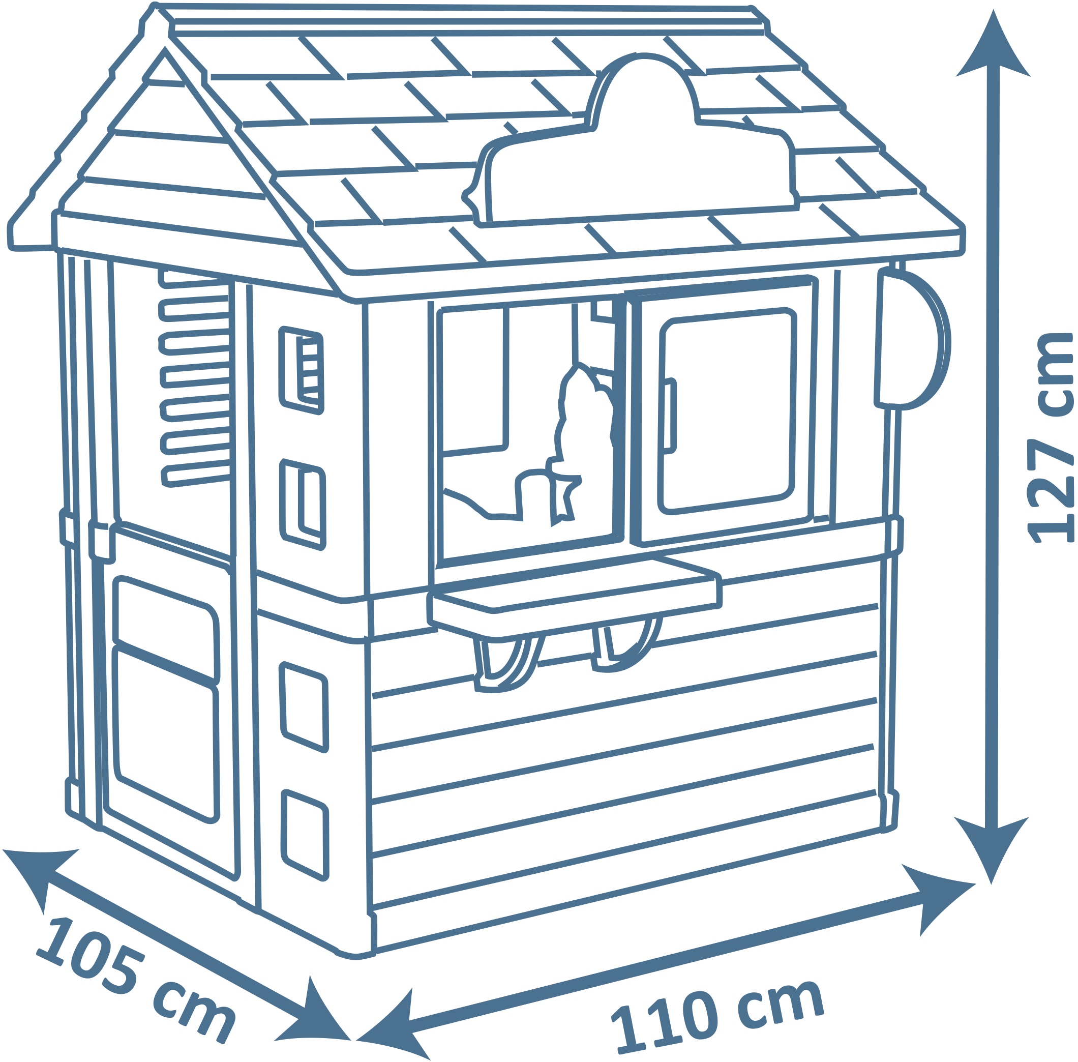 Smoby Spielhaus »Sweety Corner«, mit Verkaufstheke und viel Zubehör