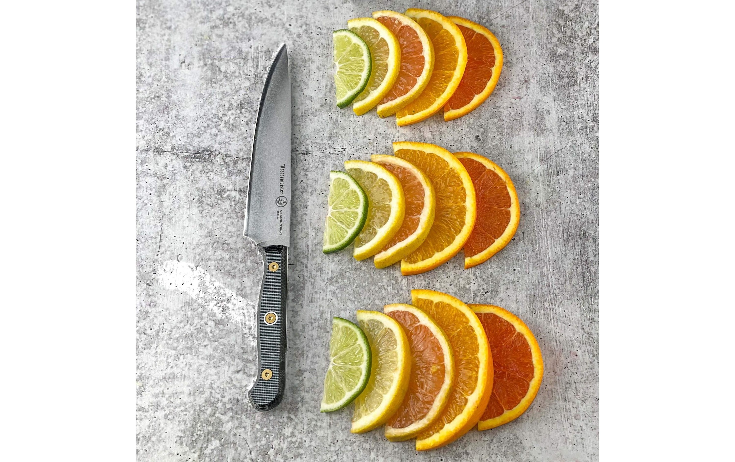 Allzweckmesser »Messermeister Custom 15 cm, Grau/Schwarz«, (1 tlg.)